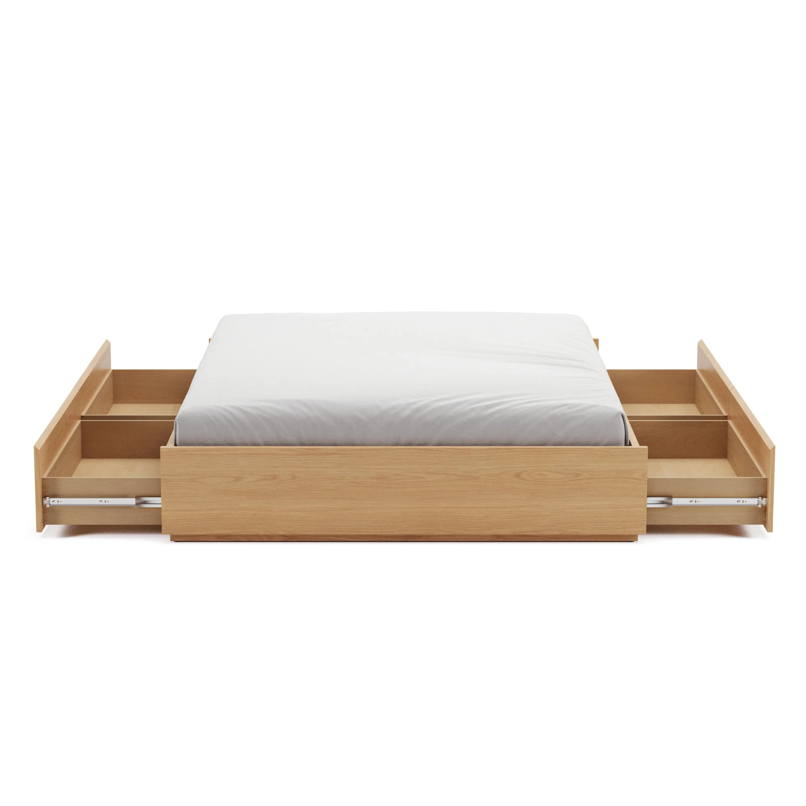 Leif Queen Platform Storage Bed - White Oak - Image 8