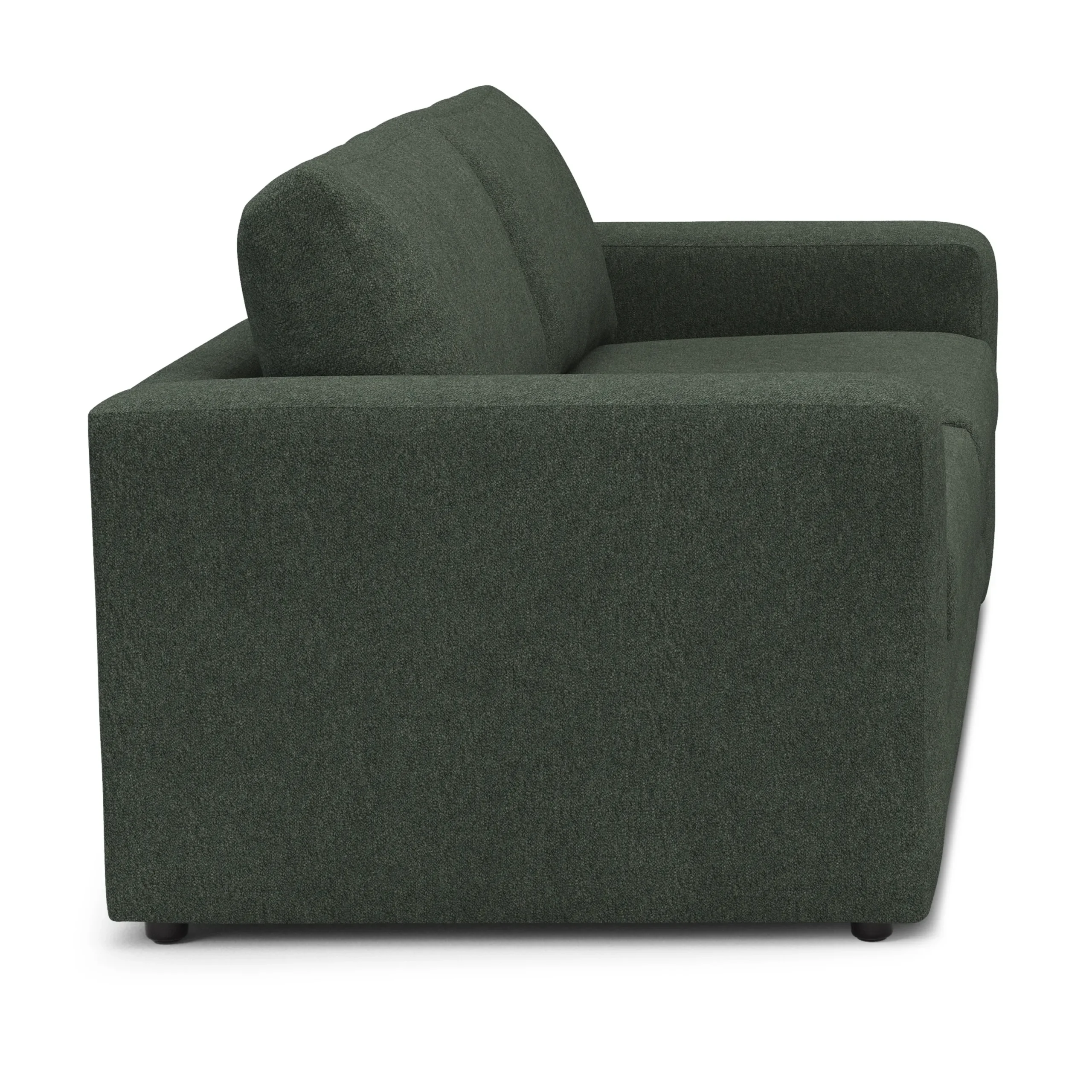 Riley 84_ Sofa Bed - Green Wool Bouclé - Image 7
