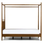 Lenia King Canopy Bed - Walnut