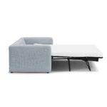 Riley 84_ Sofa Bed - Silver Light Blue