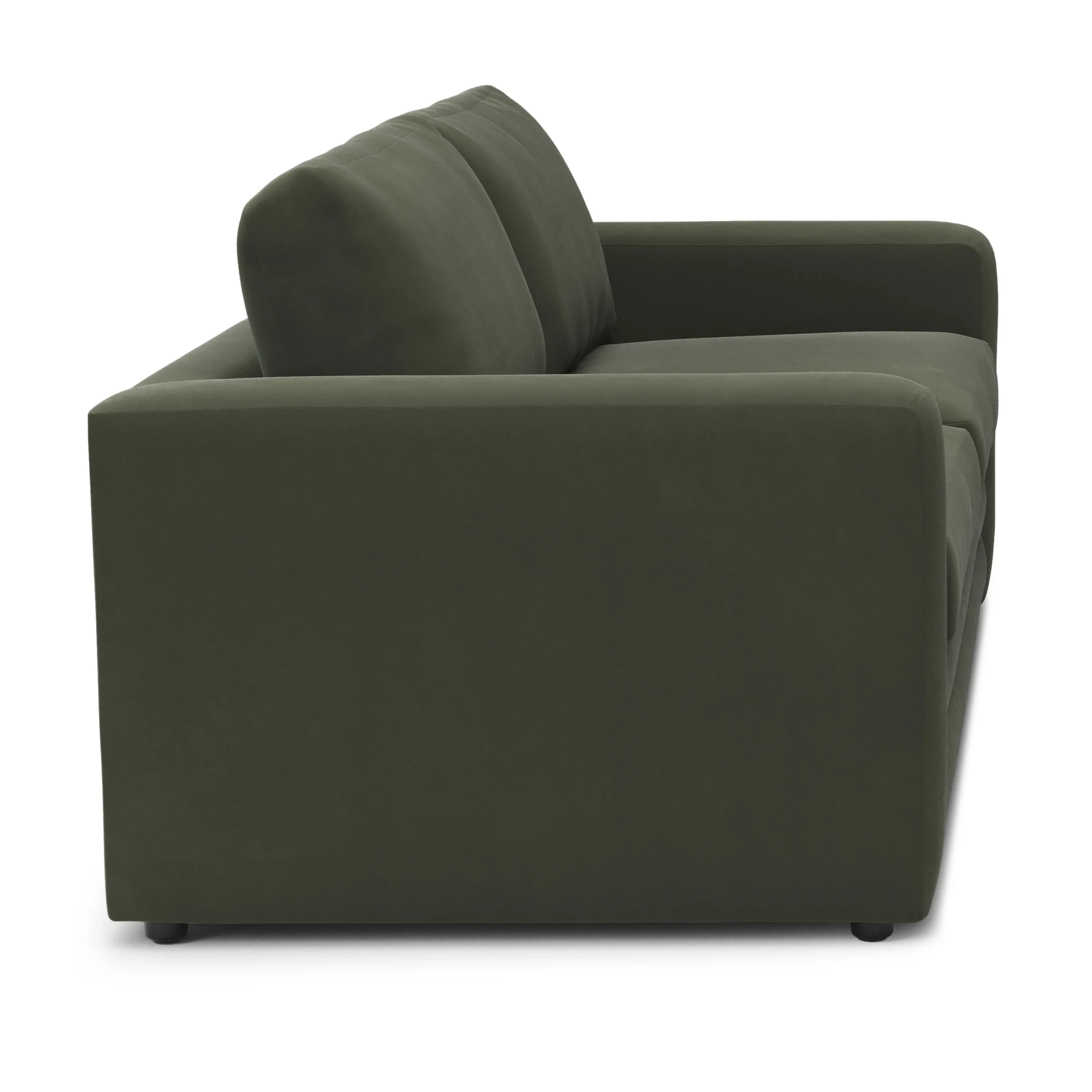 Riley 84_ Velvet Sofa Bed - Hale Fir Green - Image 7
