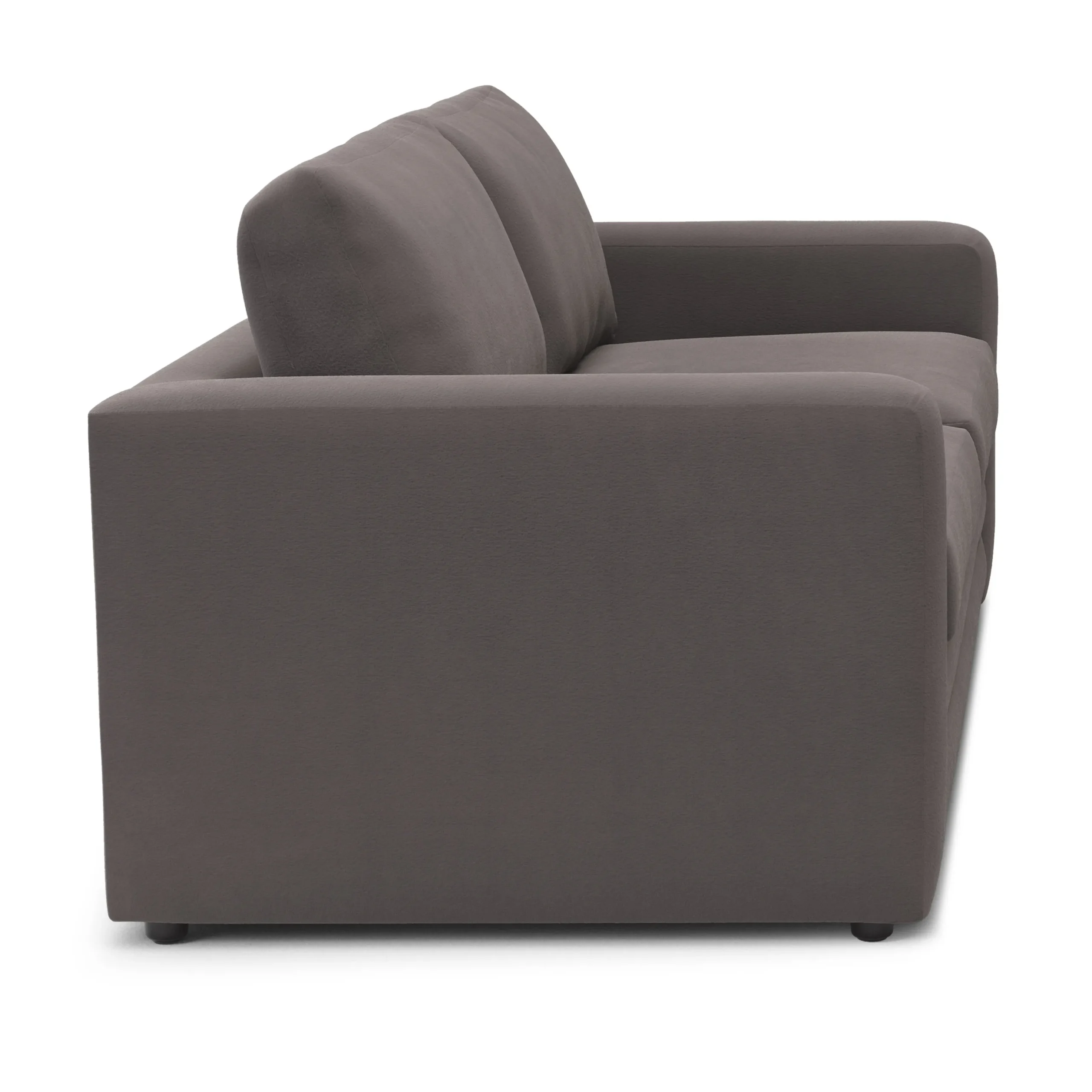 Riley 84_ Velvet Sofa Bed - Hale Warm Gray - Image 7