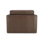 Sven 45.5_ Tufted Leather Sleeper Chair - Charme Chocolat