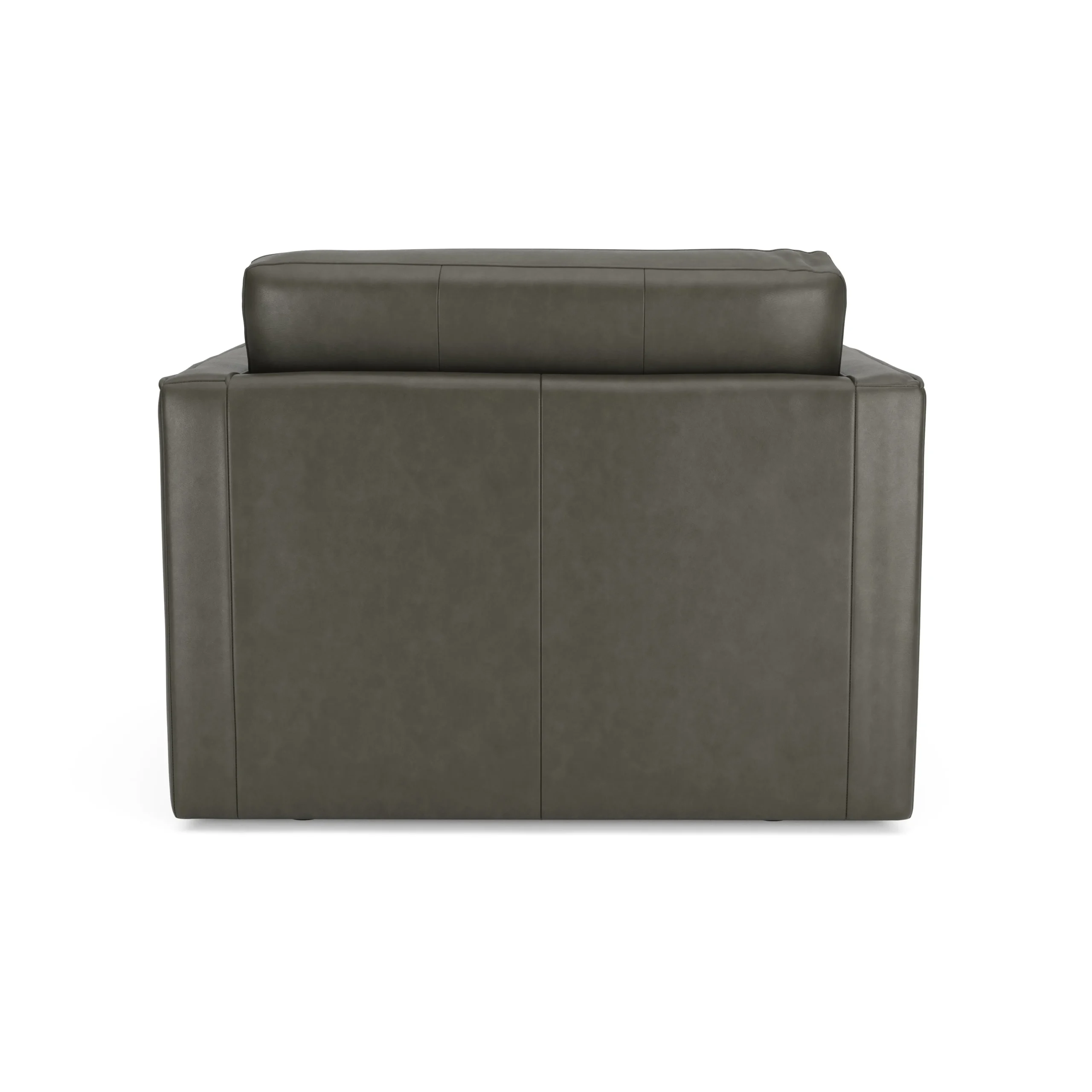 Sven 45.5_ Tufted Leather Sleeper Chair - Charme Green - Image 7