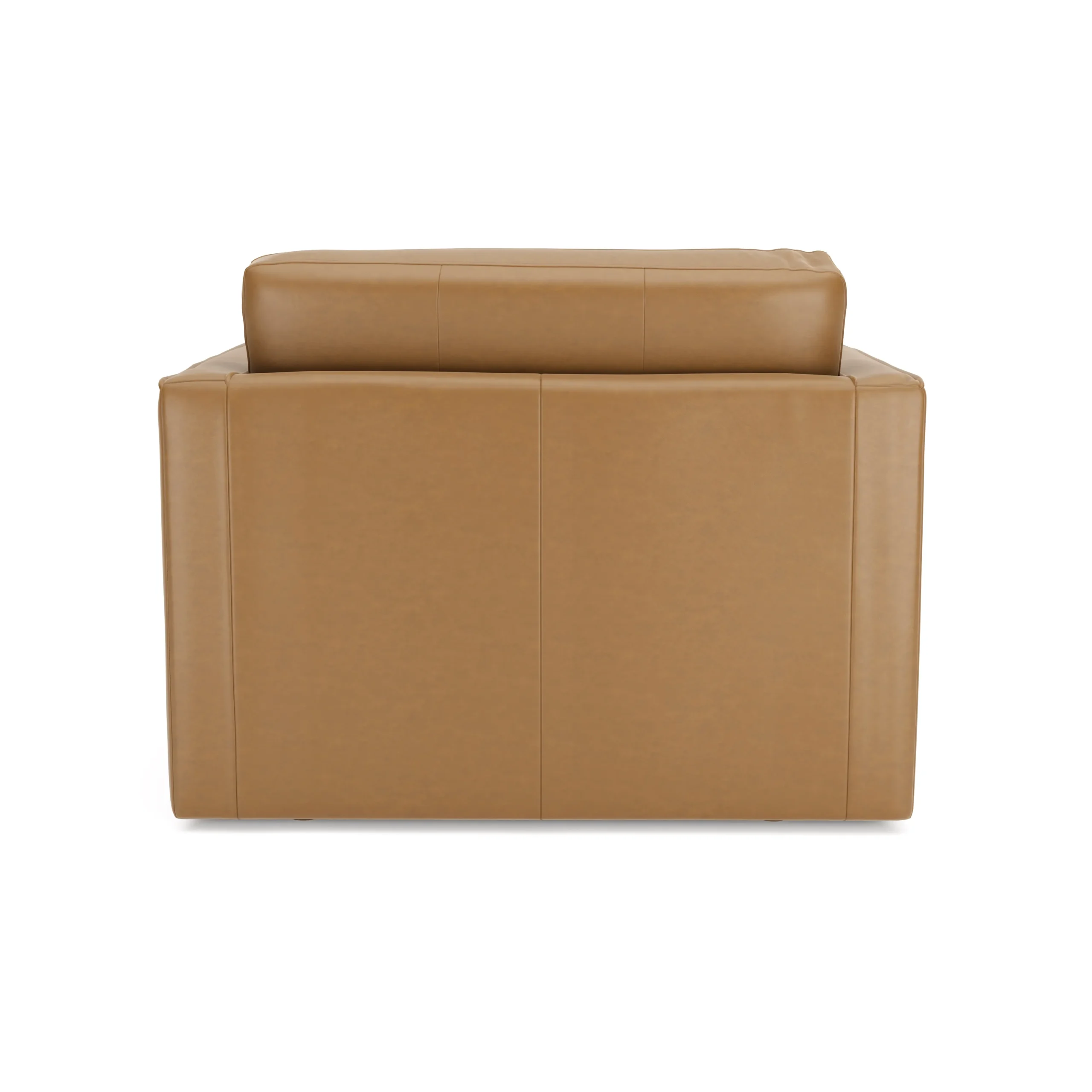 Sven 45.5_ Tufted Leather Sleeper Chair - Charme Tan - Image 7