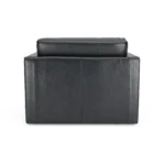 Sven 45.5_ Tufted Leather Sleeper Chair - Oxford Black