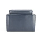 Sven 45.5_ Tufted Leather Sleeper Chair - Oxford Blue