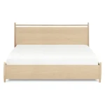 Lenia King Panel Storage Bed - White Oak