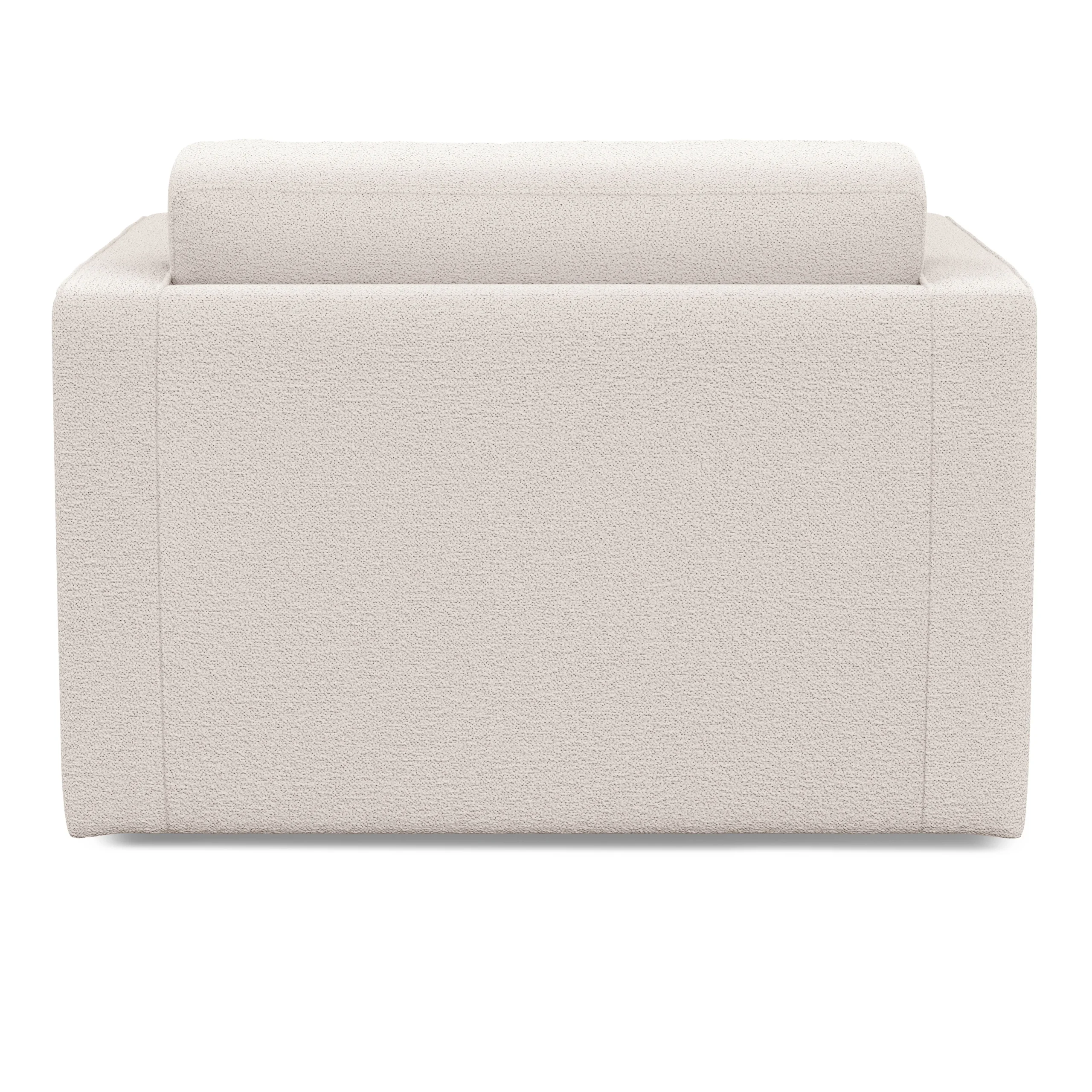 Sven 45.5_ Tufted Sleeper Chair - Ivory Wool Bouclé - Image 10