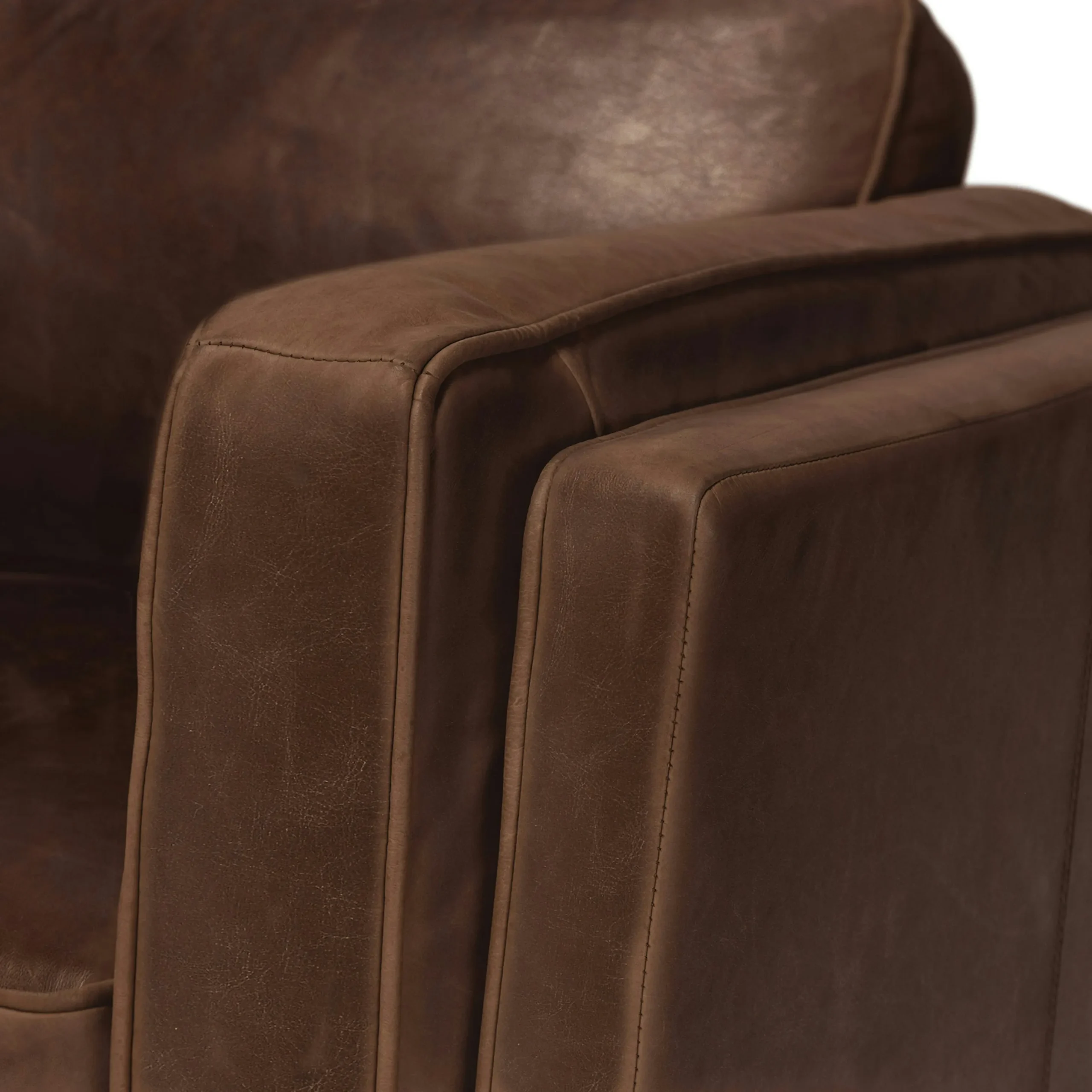 Timber 93_ Leather Corner Sectional - Charme Chocolat - Image 8