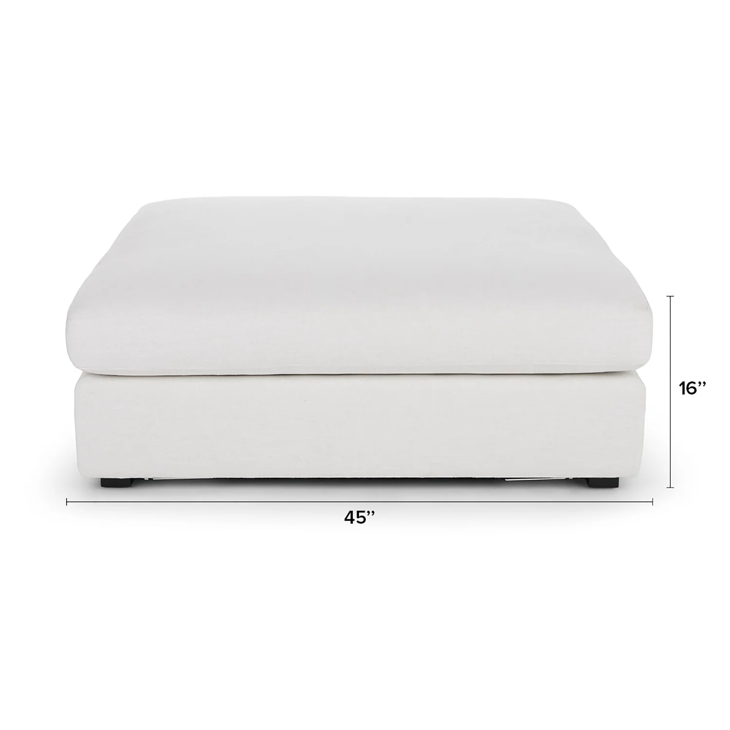 Beta 45_ Ottoman - Quartz White - Image 2