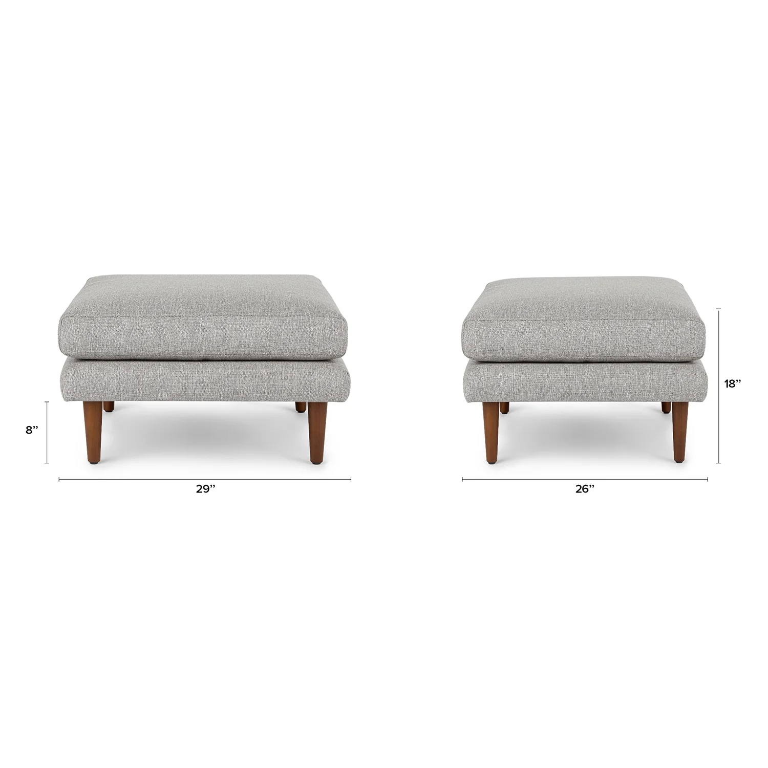 Burrard 29_ Ottoman - Seasalt Gray - Image 2