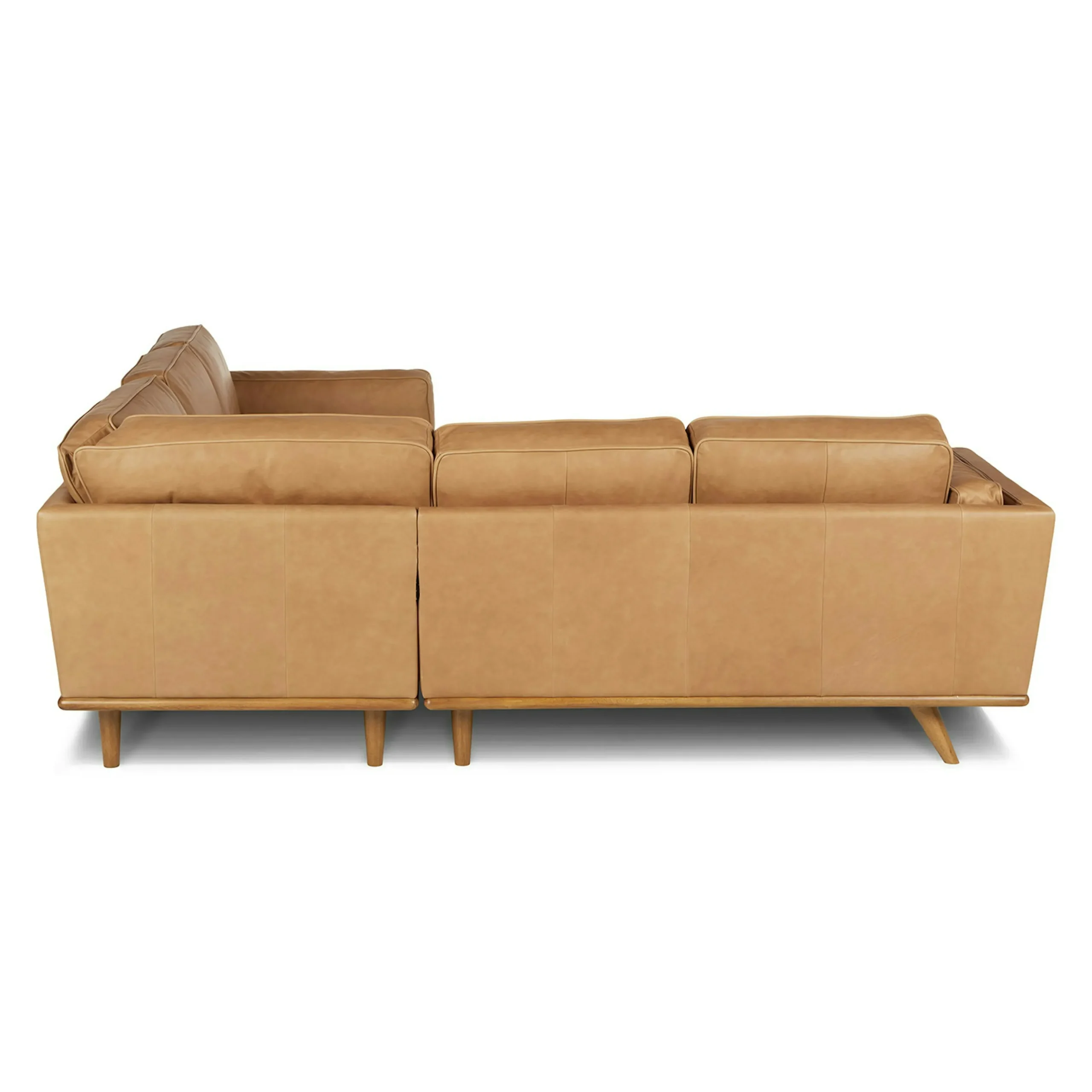 Timber 93_ Leather Corner Sectional - Charme Tan - Image 8