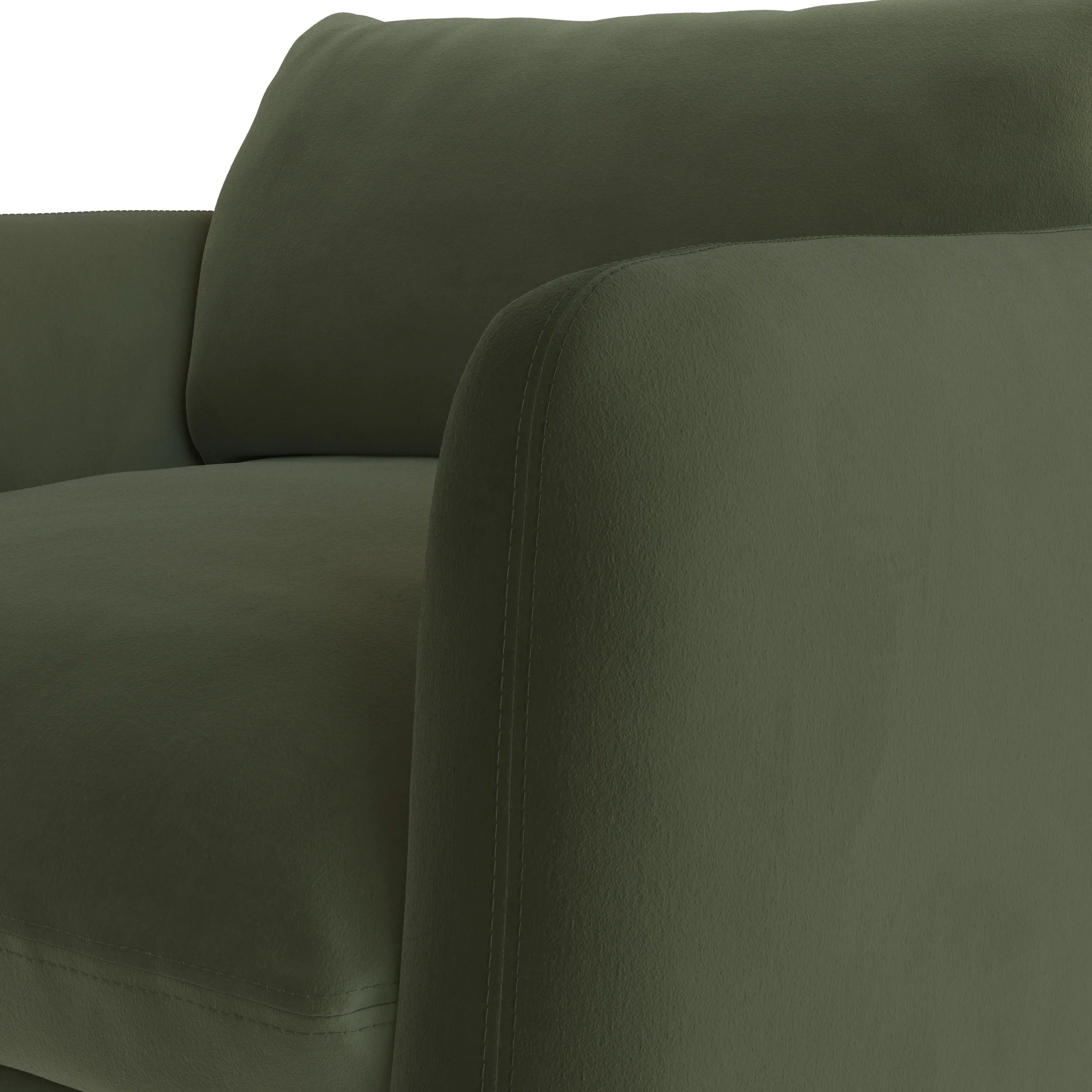 Leigh 42_ Velvet Lounge Chair - Hale Fir Green - Image 6