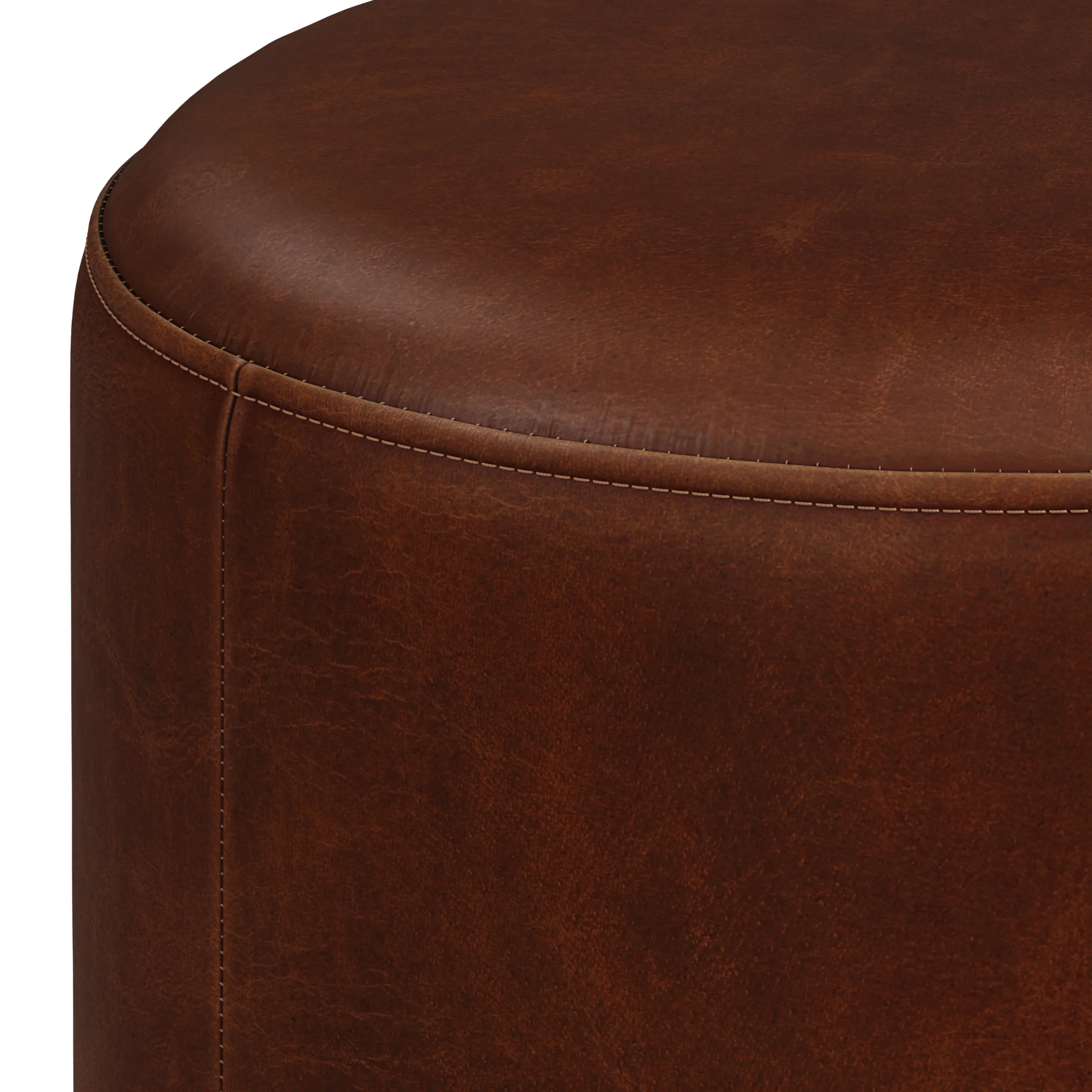 Cilo 16_ Leather Ottoman - Indiana Brown - Image 3