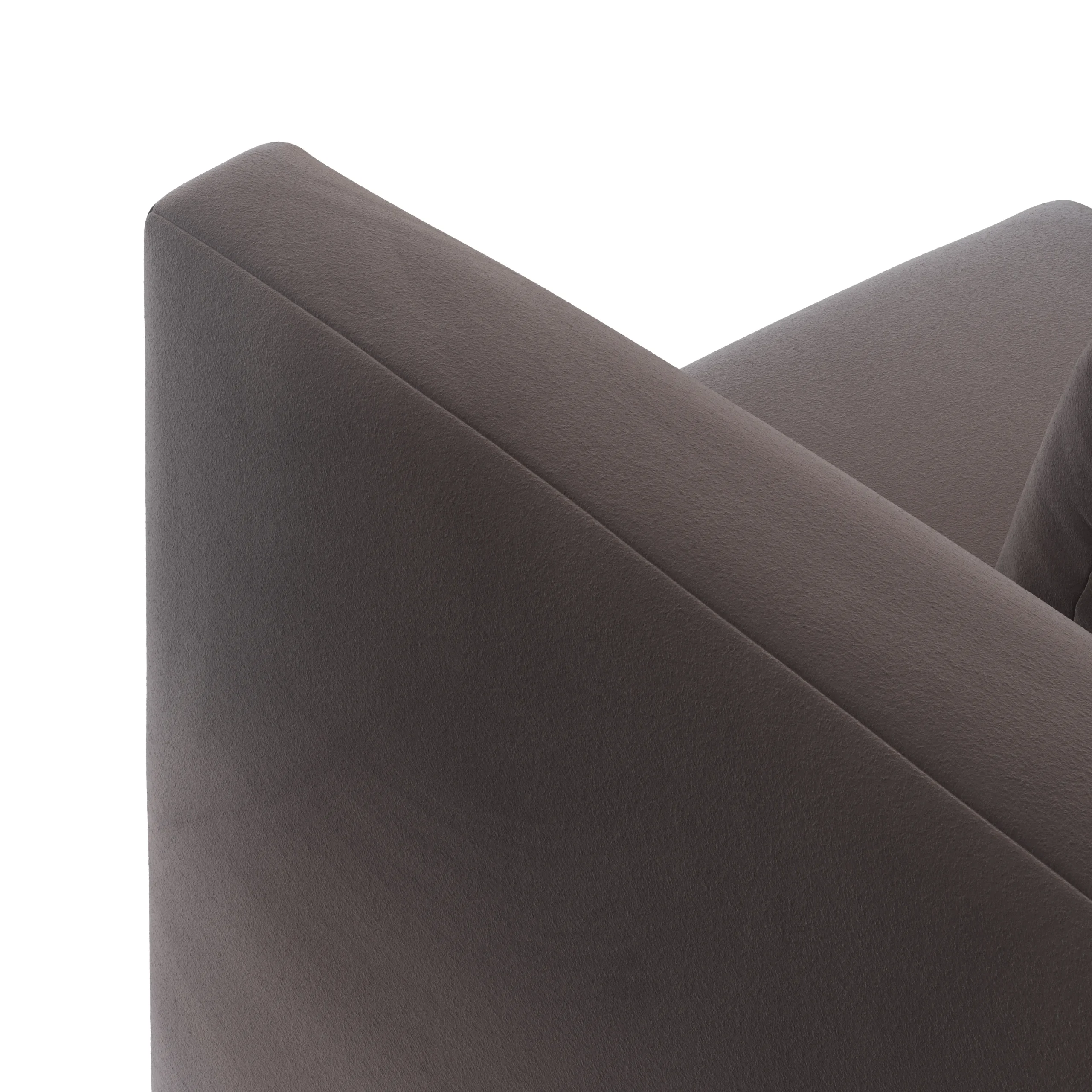 Marina 38_ Velvet Lounge Chair - Hale Warm Gray - Image 7
