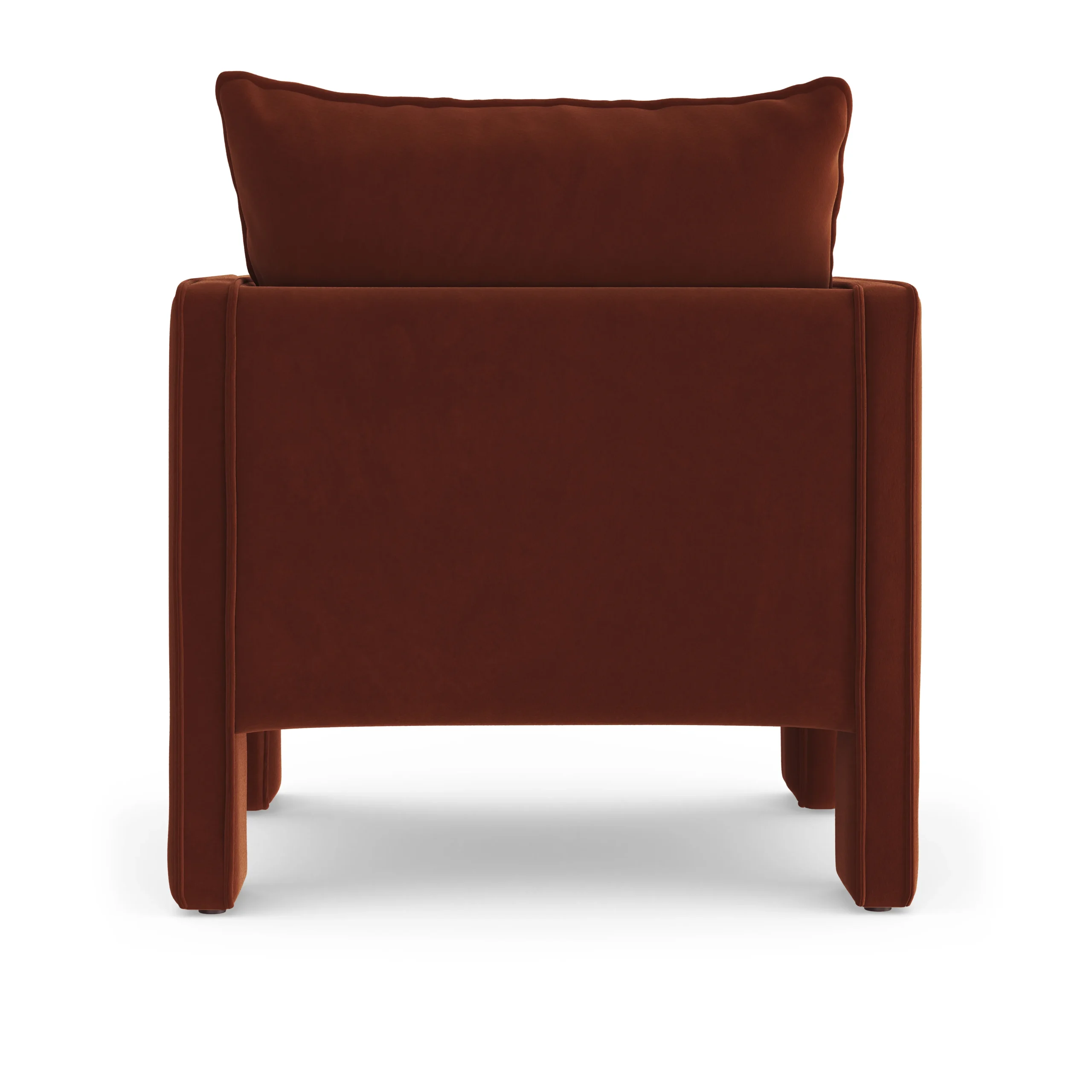 Oren 29.5_ Velvet Lounge Chair - Hale Rust - Image 7
