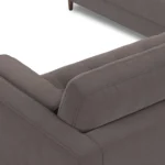 Sven 107_ Tufted Velvet Corner Sectional - Hale Warm Gray