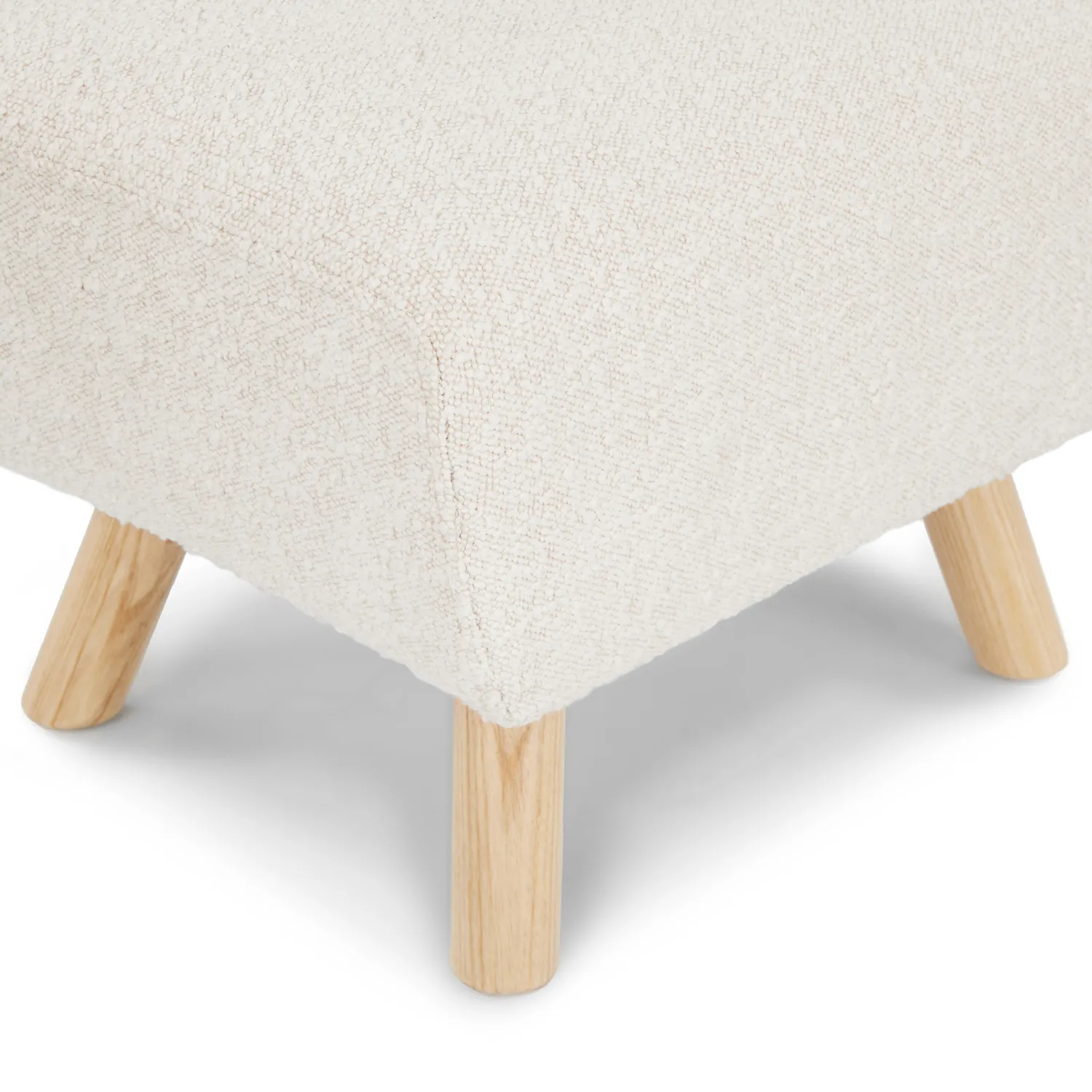 Gabriola 23_ Ottoman - Ivory Bouclé - Image 8