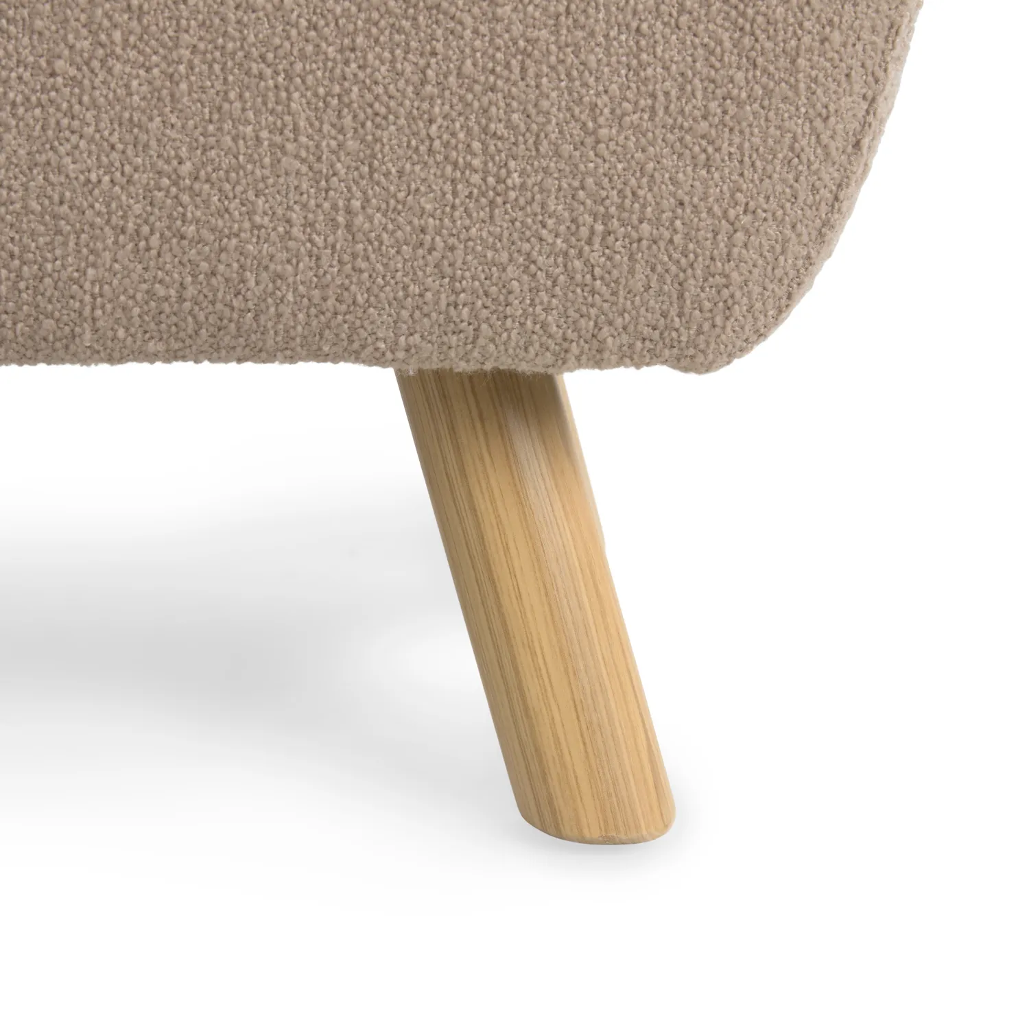 Gabriola 23_ Ottoman - Sandstone Wool Bouclé - Image 8