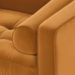 Sven 42_ Tufted Velvet Lounge Chair - Plush Pacific Ginger