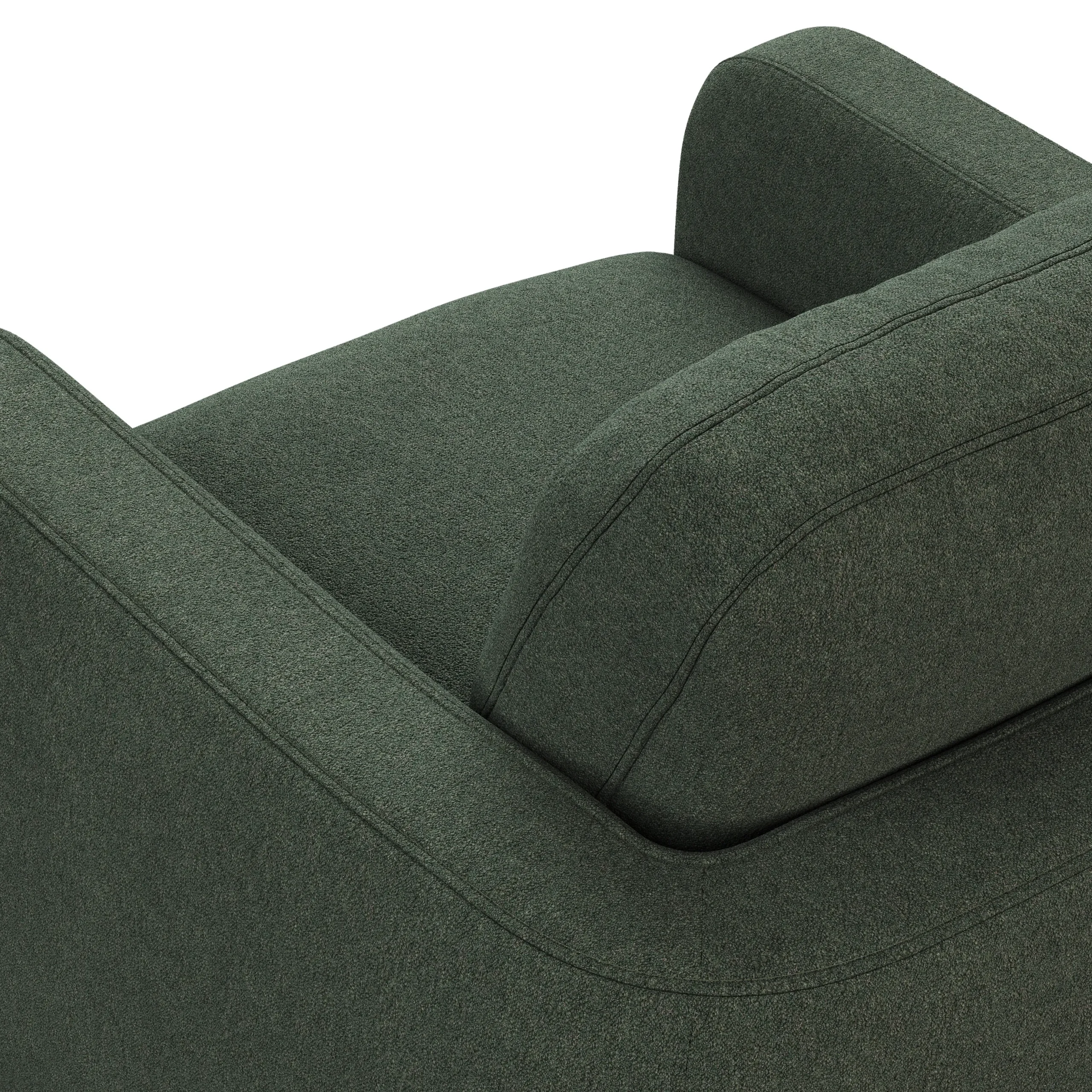 Vati 37_ Lounge Chair - Green Wool Bouclé - Image 5