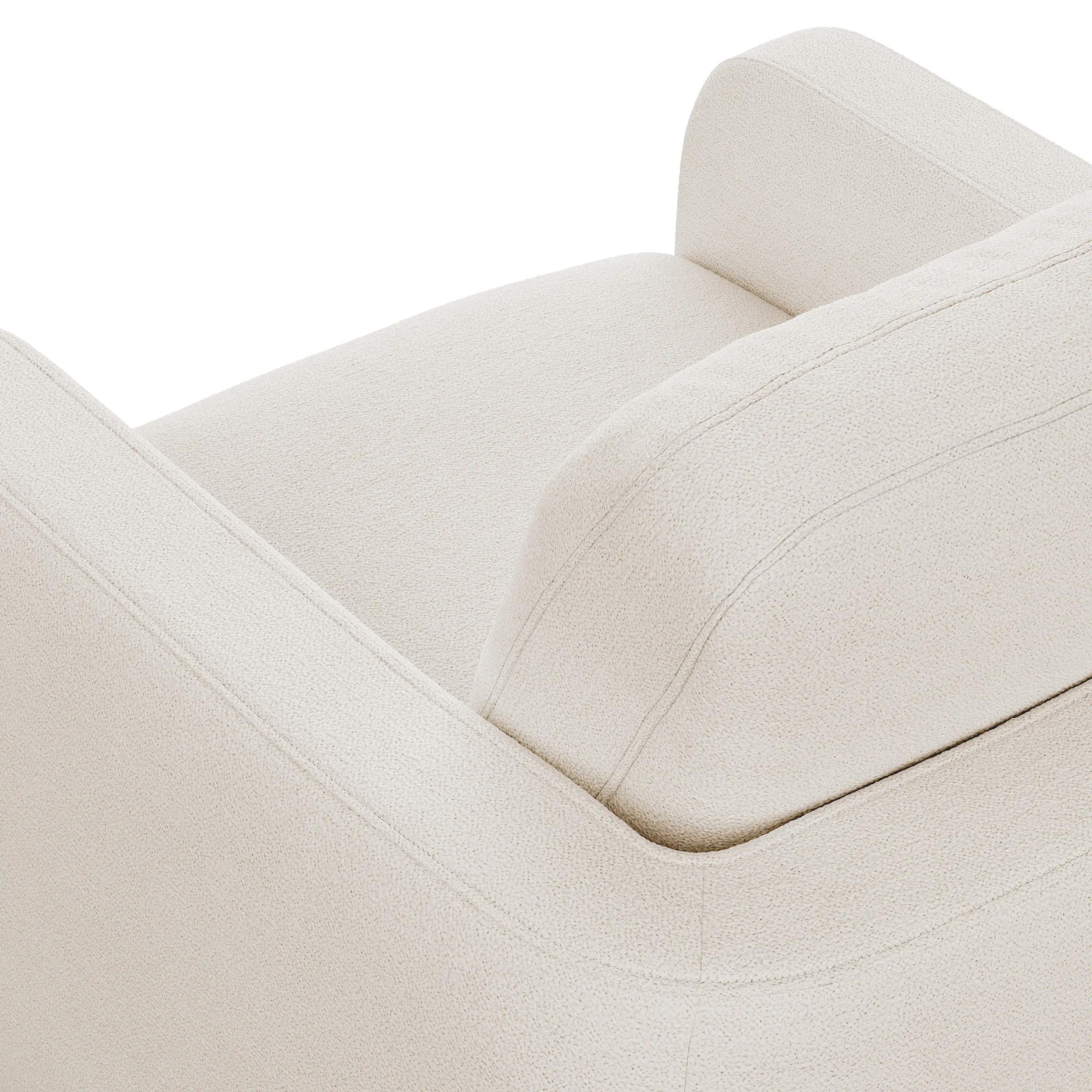 Vati 37_ Lounge Chair - Ivory Wool Bouclé - Image 5