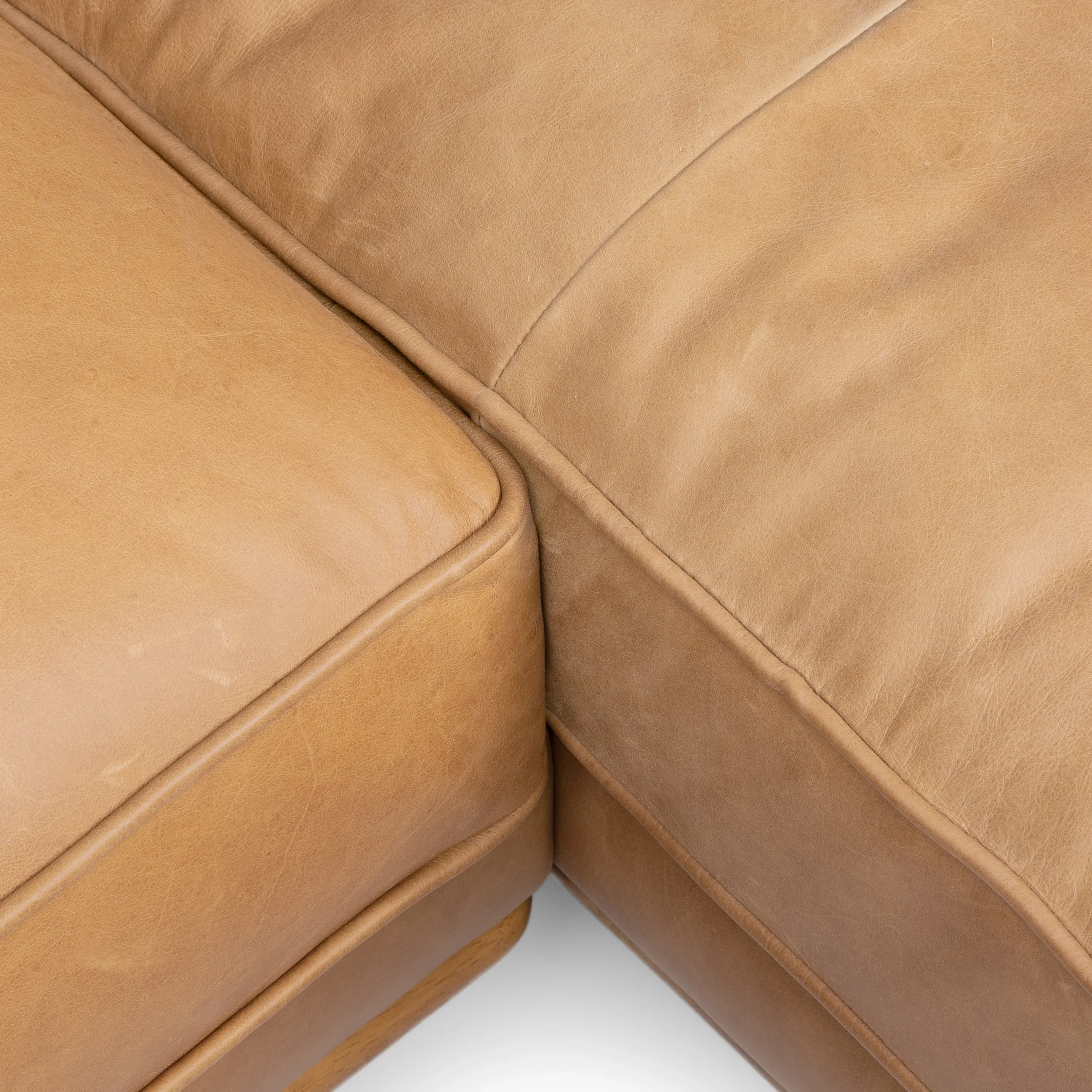 Timber 93_ Leather Right Sectional - Charme Tan - Image 8