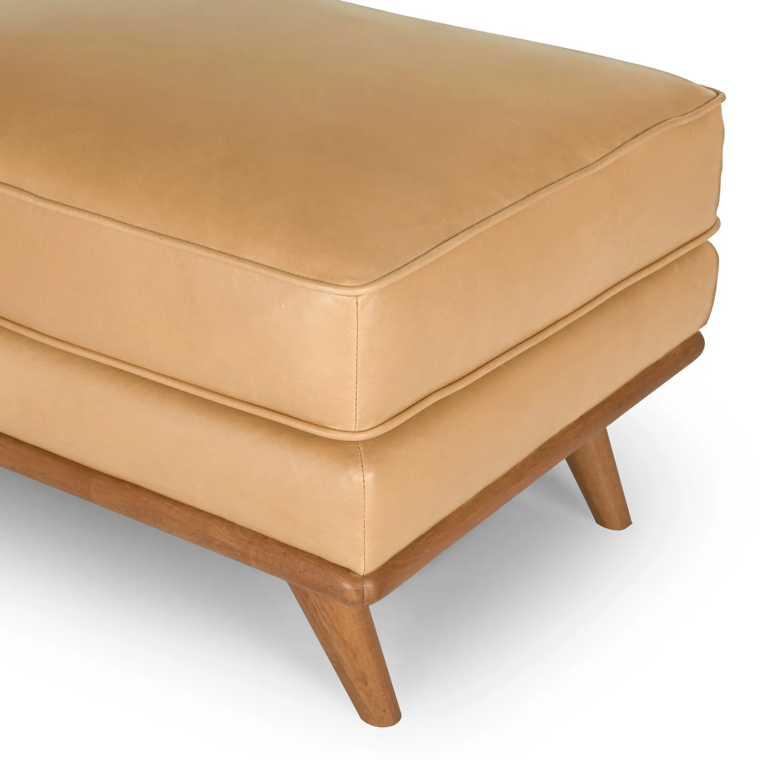 Timber 31_ Leather Ottoman - Charme Tan - Image 9