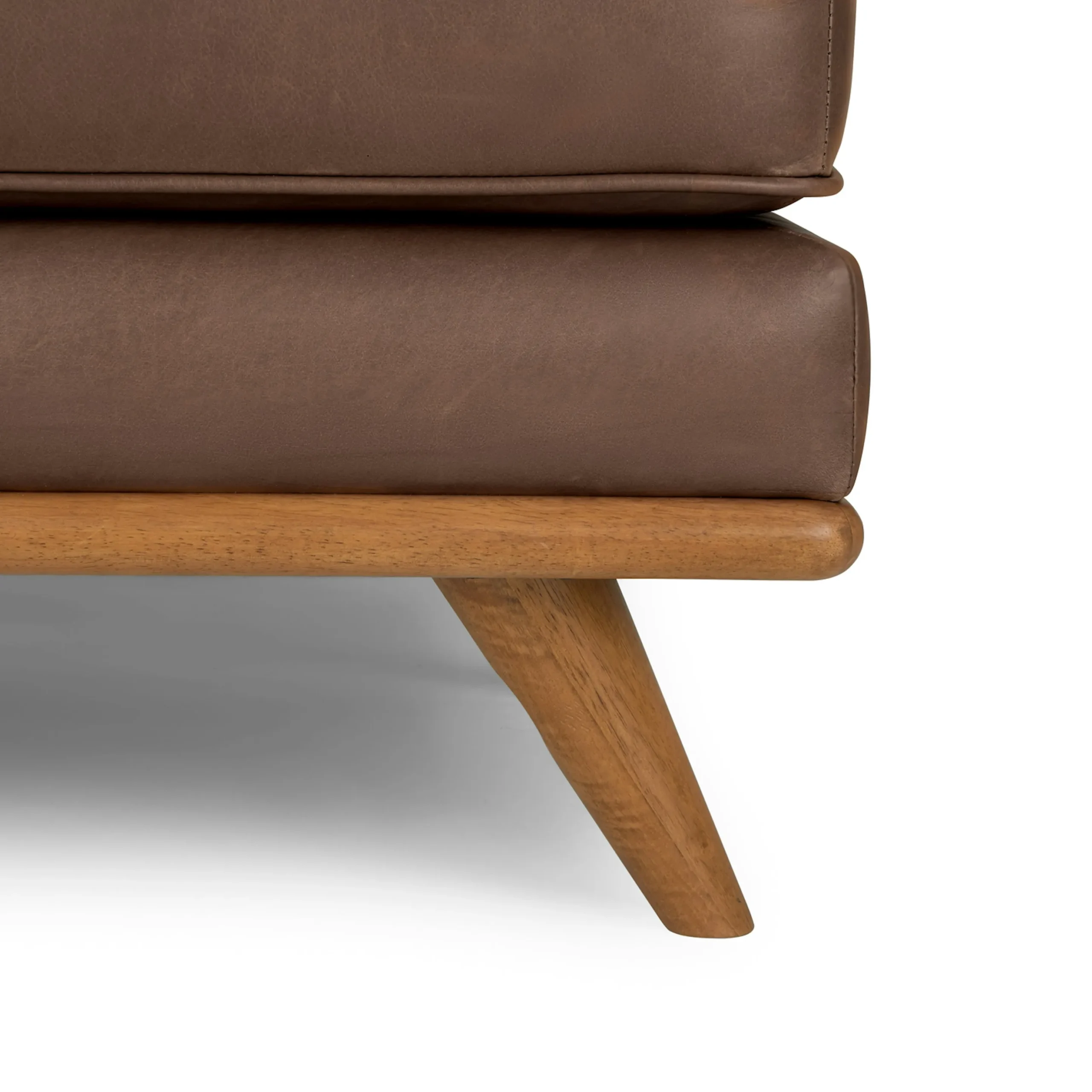 Timber 31_ Leather Ottoman - Charme Chocolat - Image 6