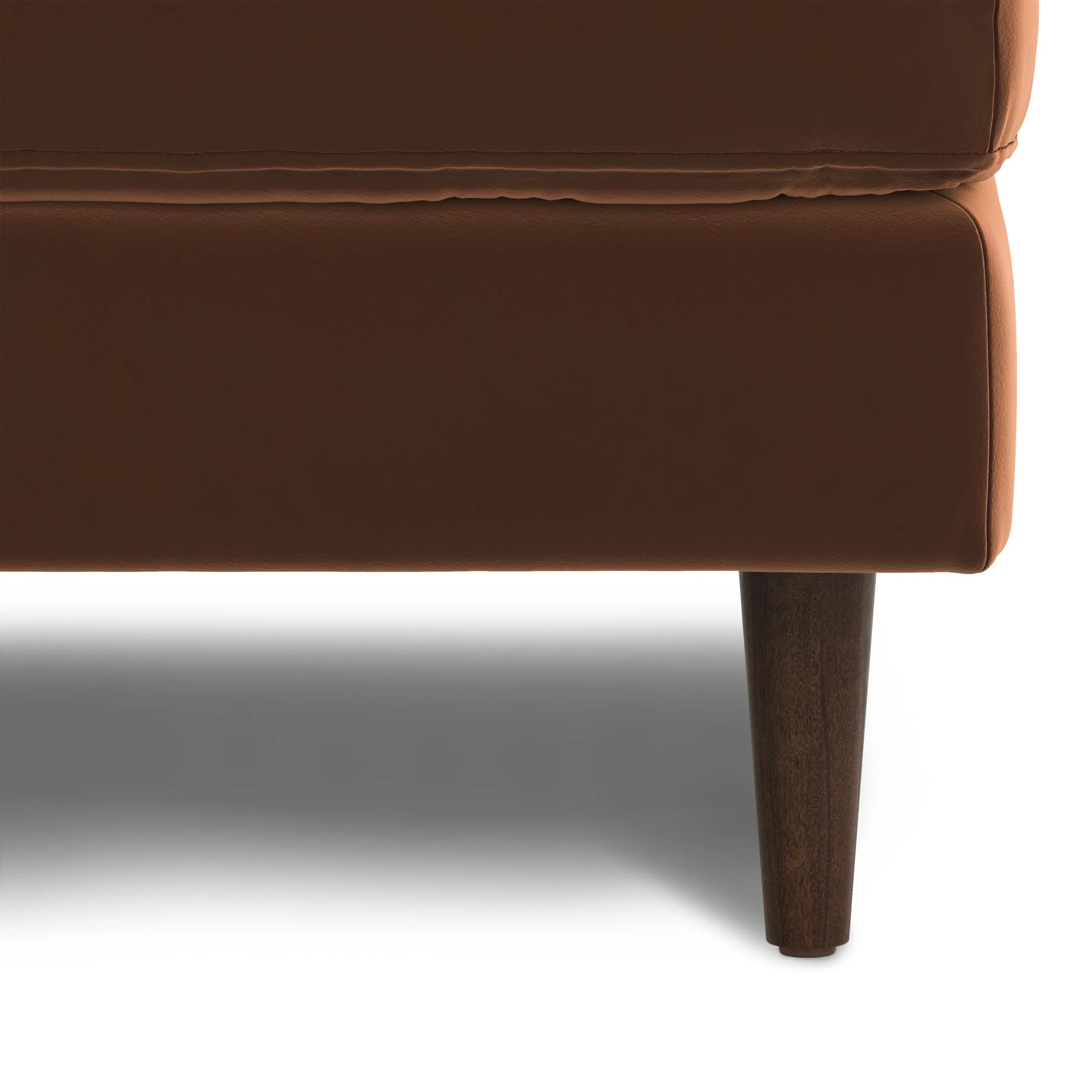 Sven 30_ Velvet Ottoman - Plush Pacific Brown - Image 3