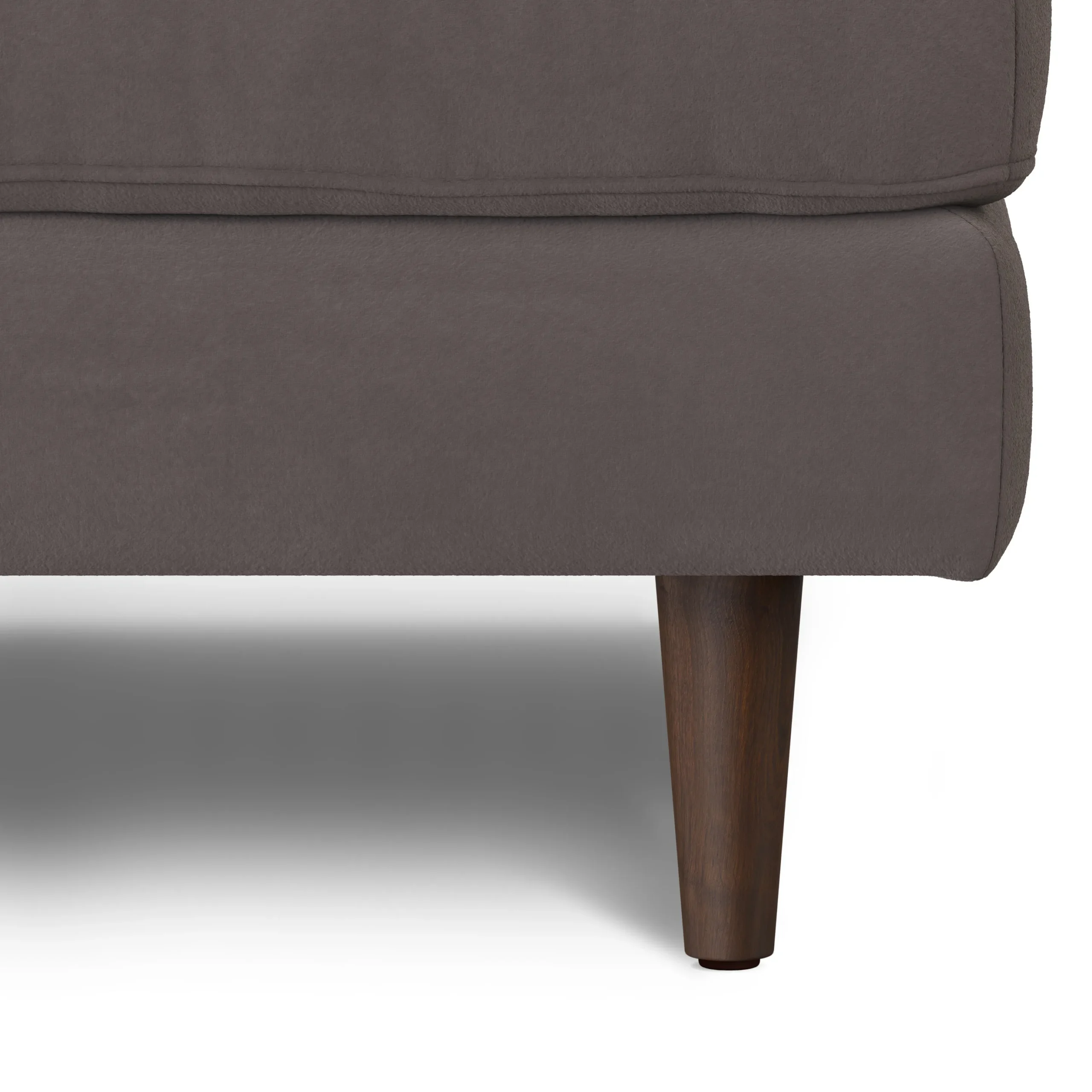 Sven 30_ Velvet Ottoman - Hale Warm Gray - Image 4