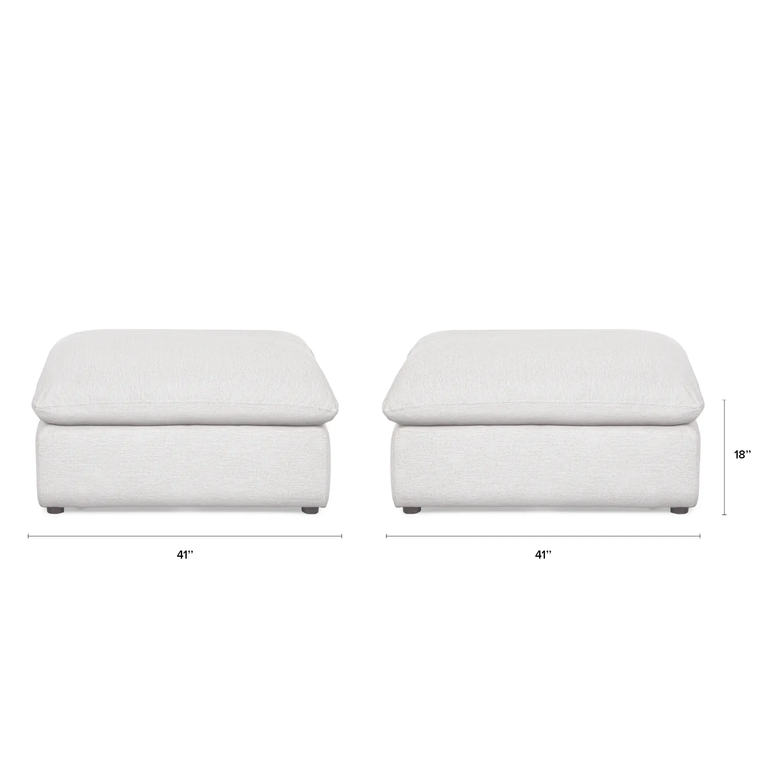 Leigh 41_ Ottoman - Silver Ivory - Image 8