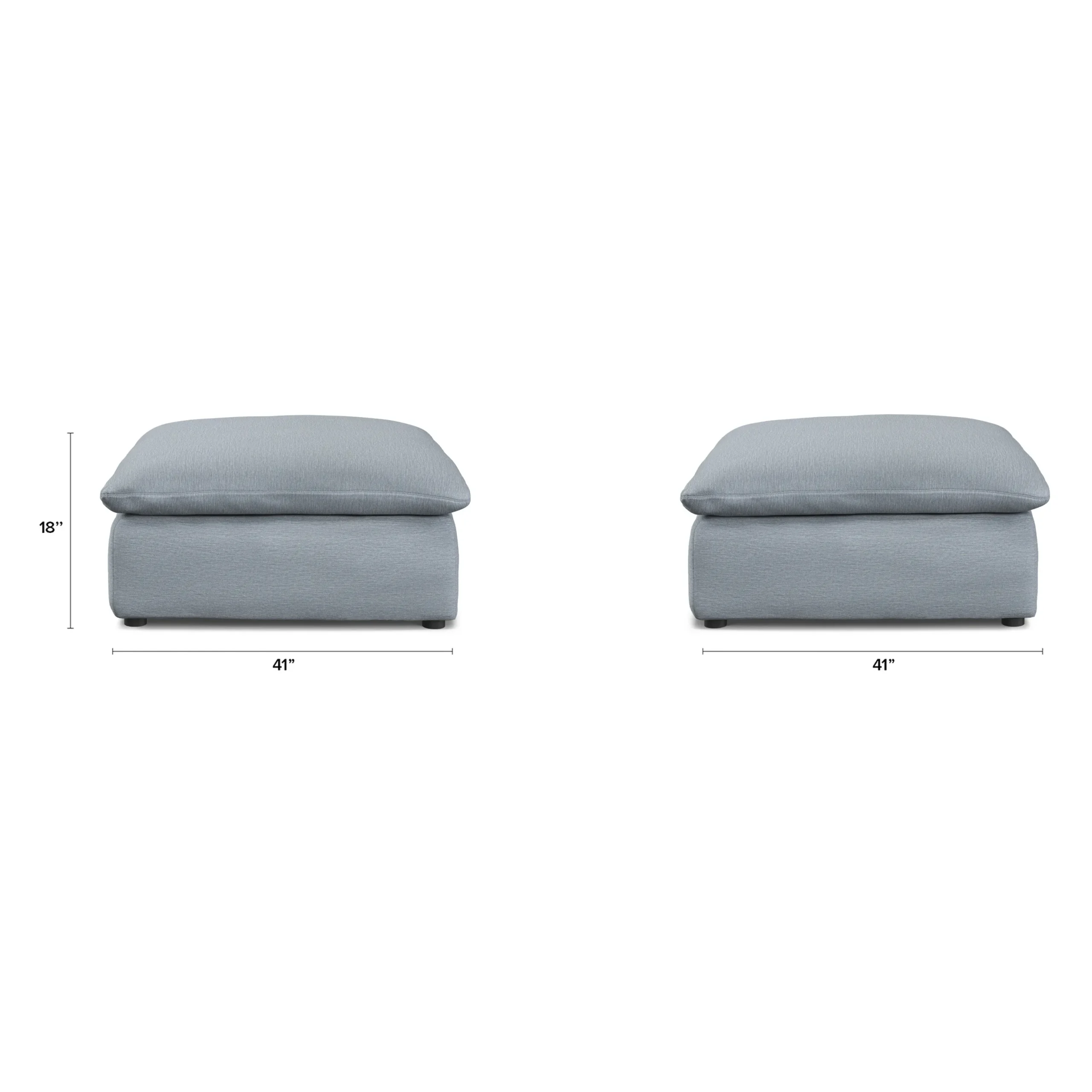 Leigh 41_ Ottoman - Silver Light Blue - Image 8