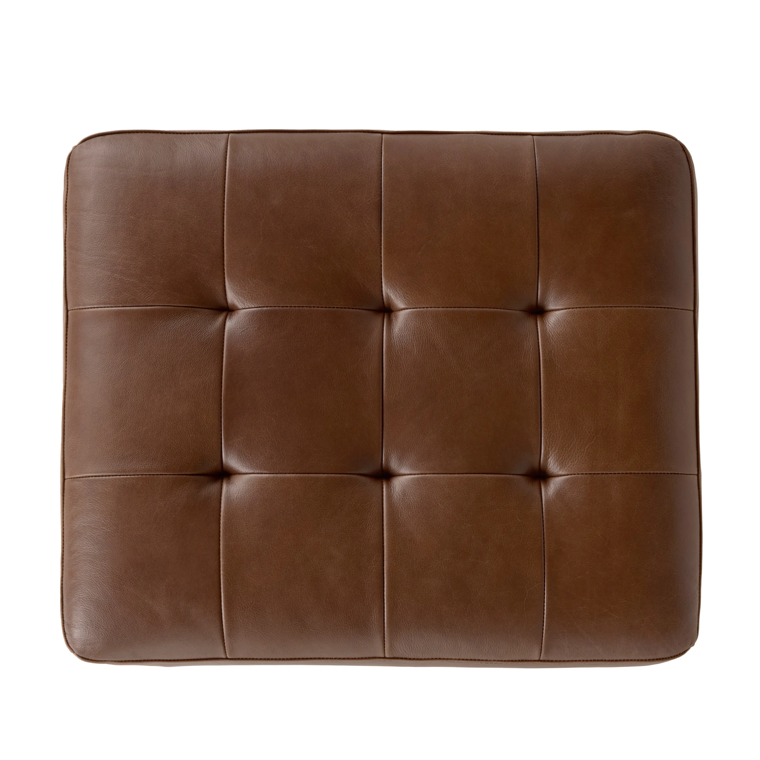 Sven 30_ Leather Ottoman - Taos Brown - Image 7