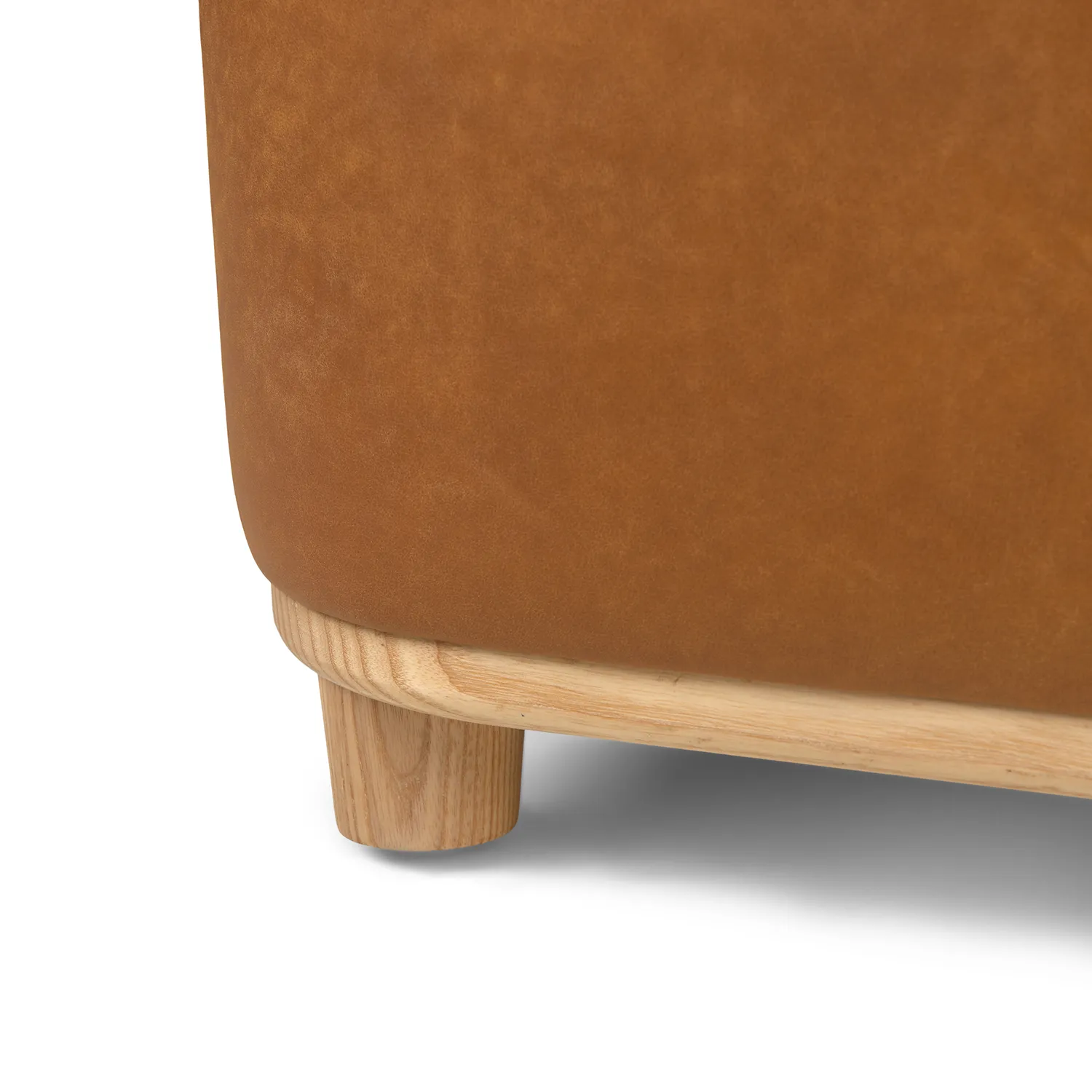 Maribo 19_ Leather Storage Ottoman - Rawhide Tan - Image 8