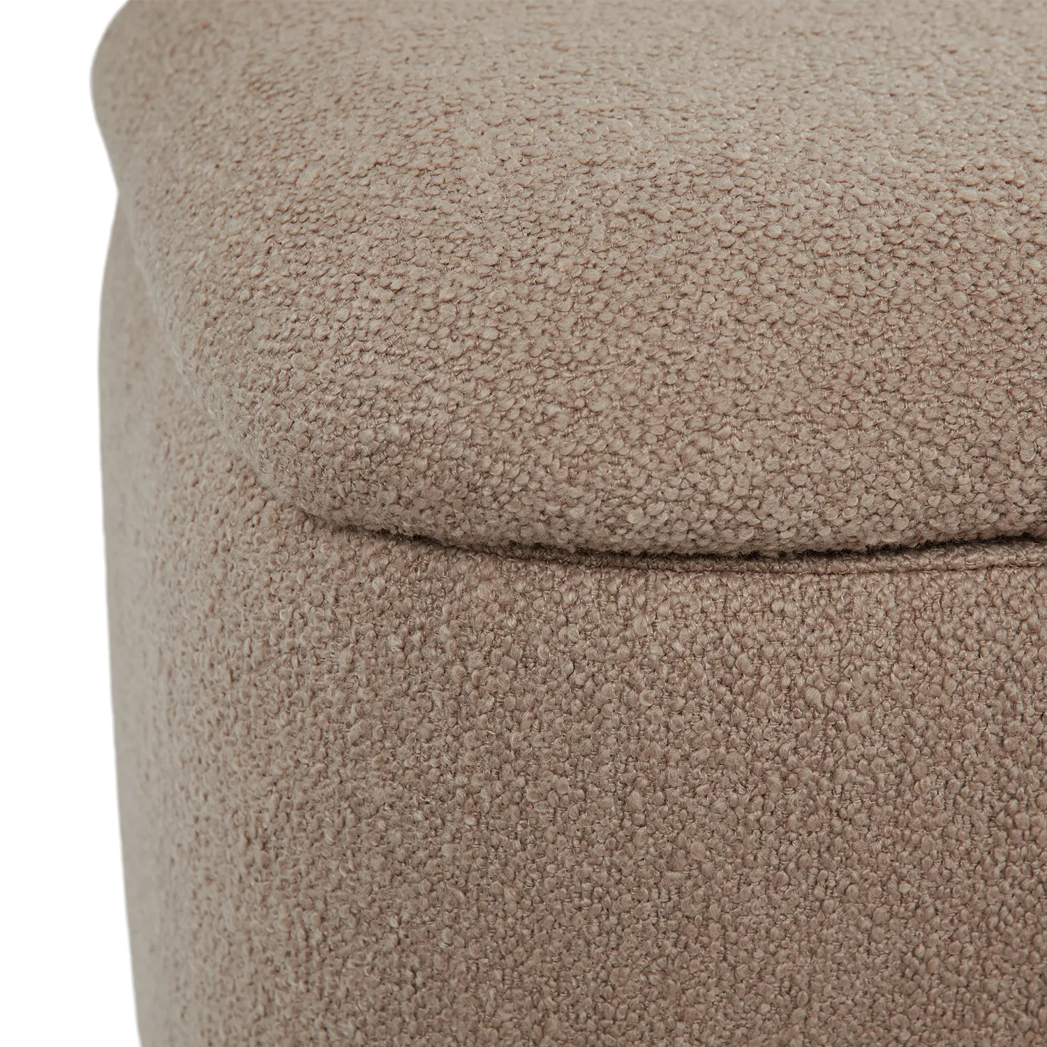 Maribo 19_ Storage Ottoman - Sandstone Wool Bouclé - Image 8