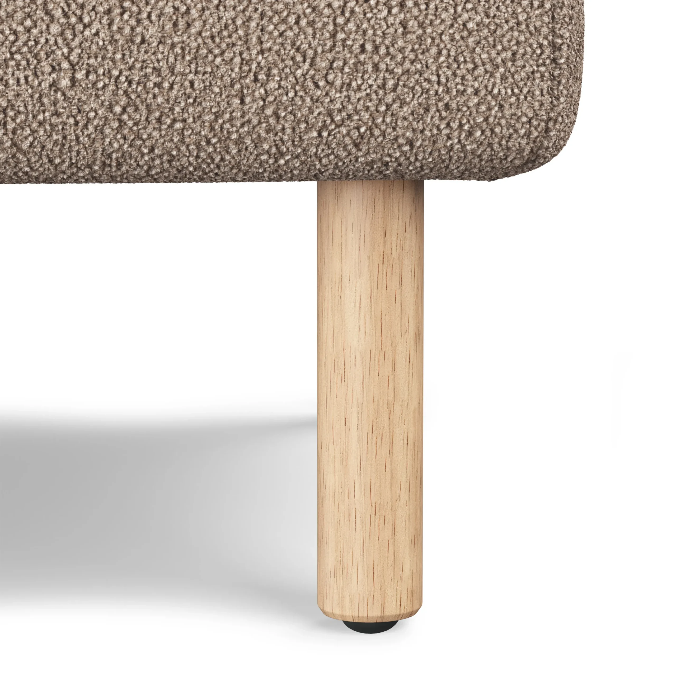 Sanders 35.5_ Ottoman - Sandstone Wool Bouclé - Image 4