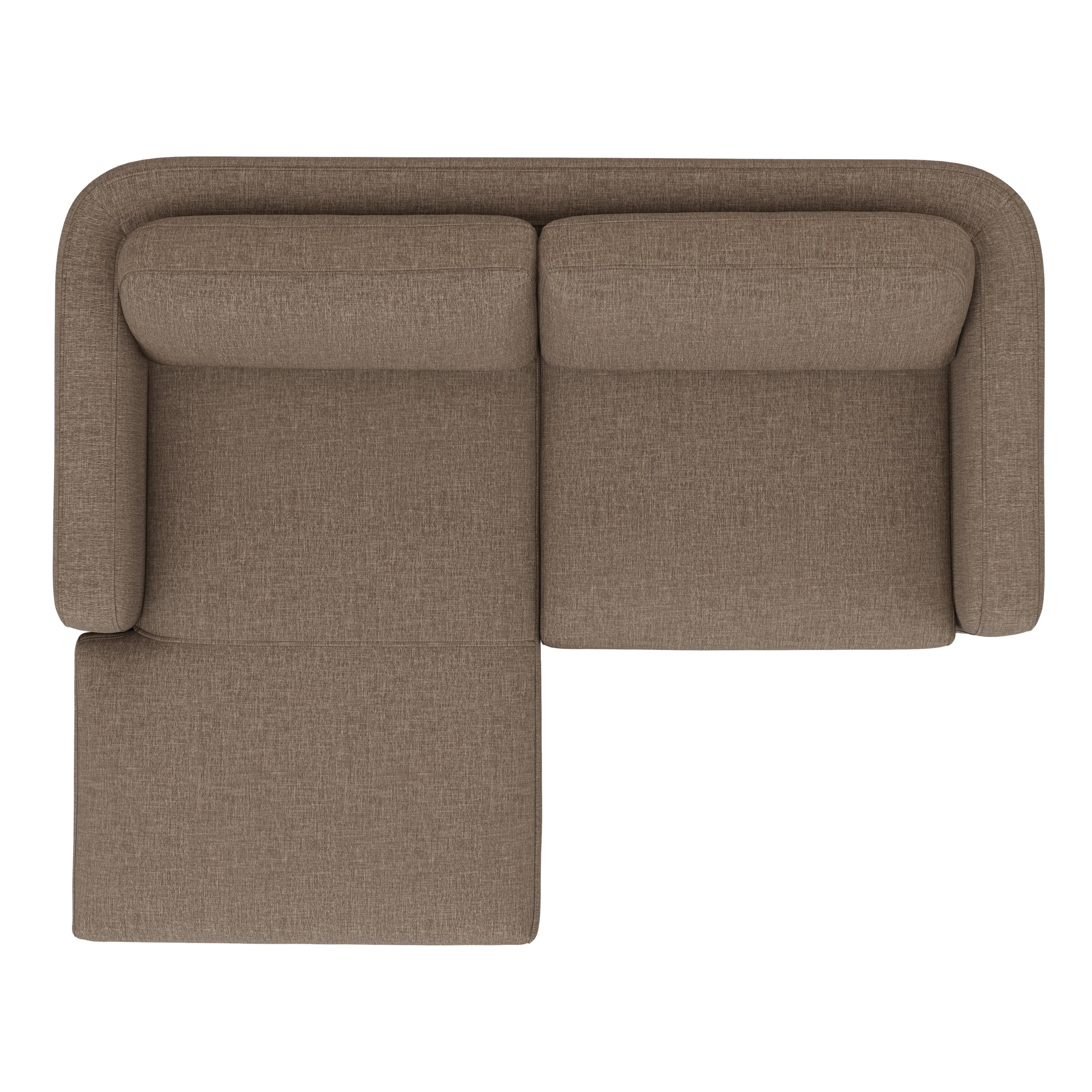 Vati 80_ Left Storage Sectional - Natural Oak and Buckler Brown - Image 8