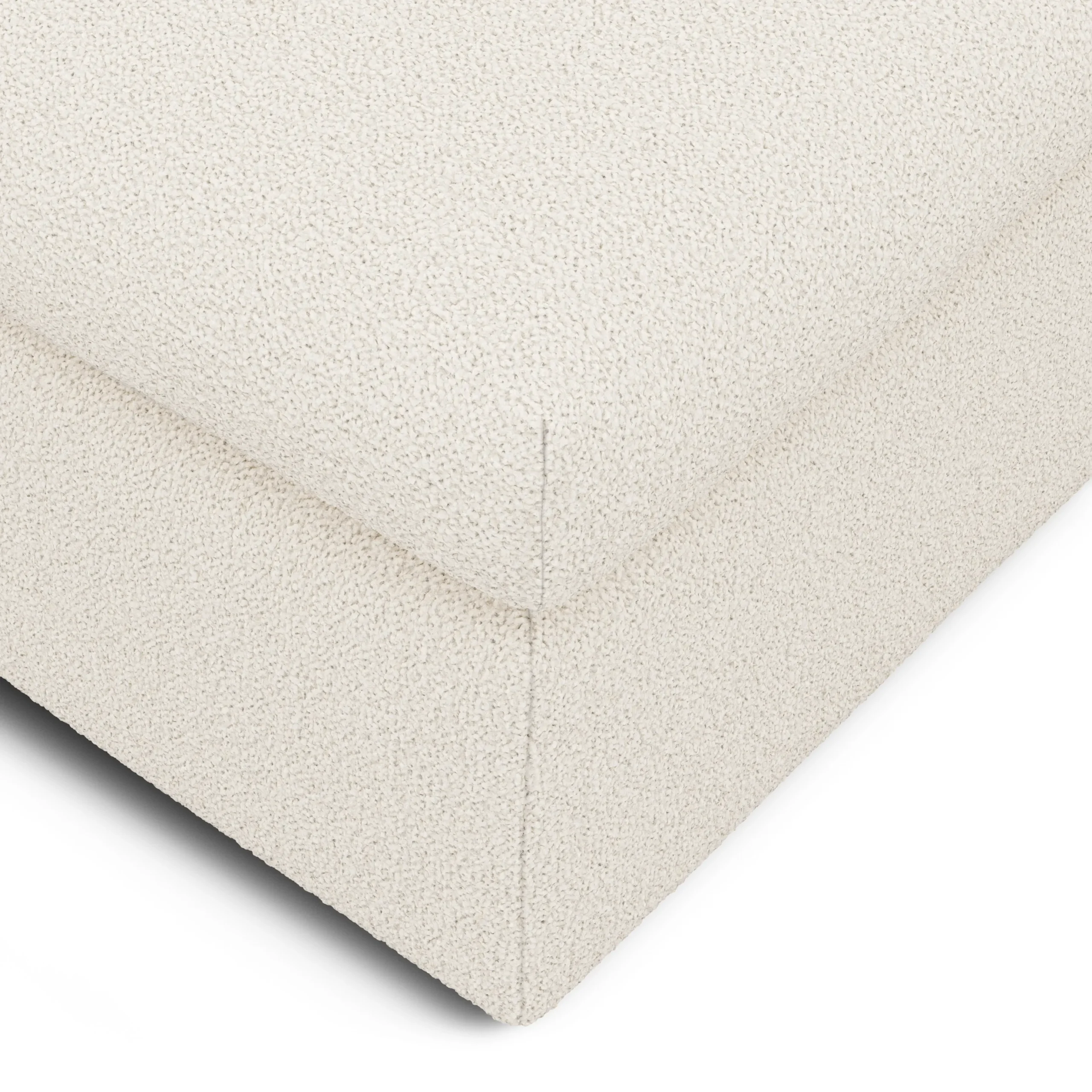 Marina 28.5_ Ottoman - Ivory Wool Bouclé - Image 8