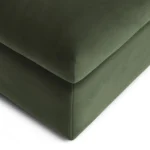 Marina 28.5_ Velvet Ottoman - Hale Fir Green