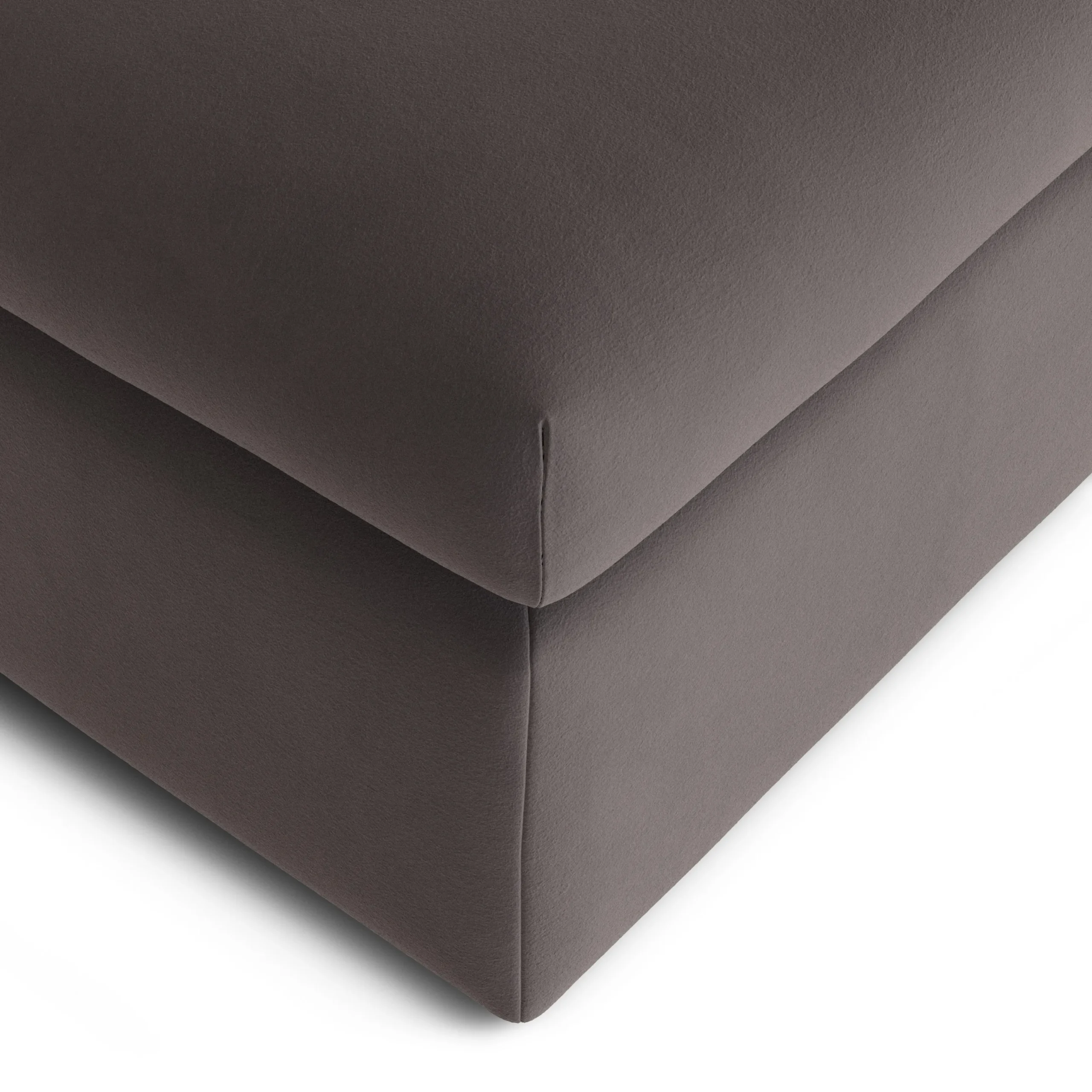 Marina 28.5_ Velvet Ottoman - Hale Warm Gray - Image 8