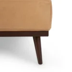 Rhett 38.5_ Leather Ottoman - Charme Tan