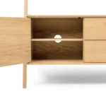 Fantol 51.5_ Shelving Unit with Storage - Natural Oak