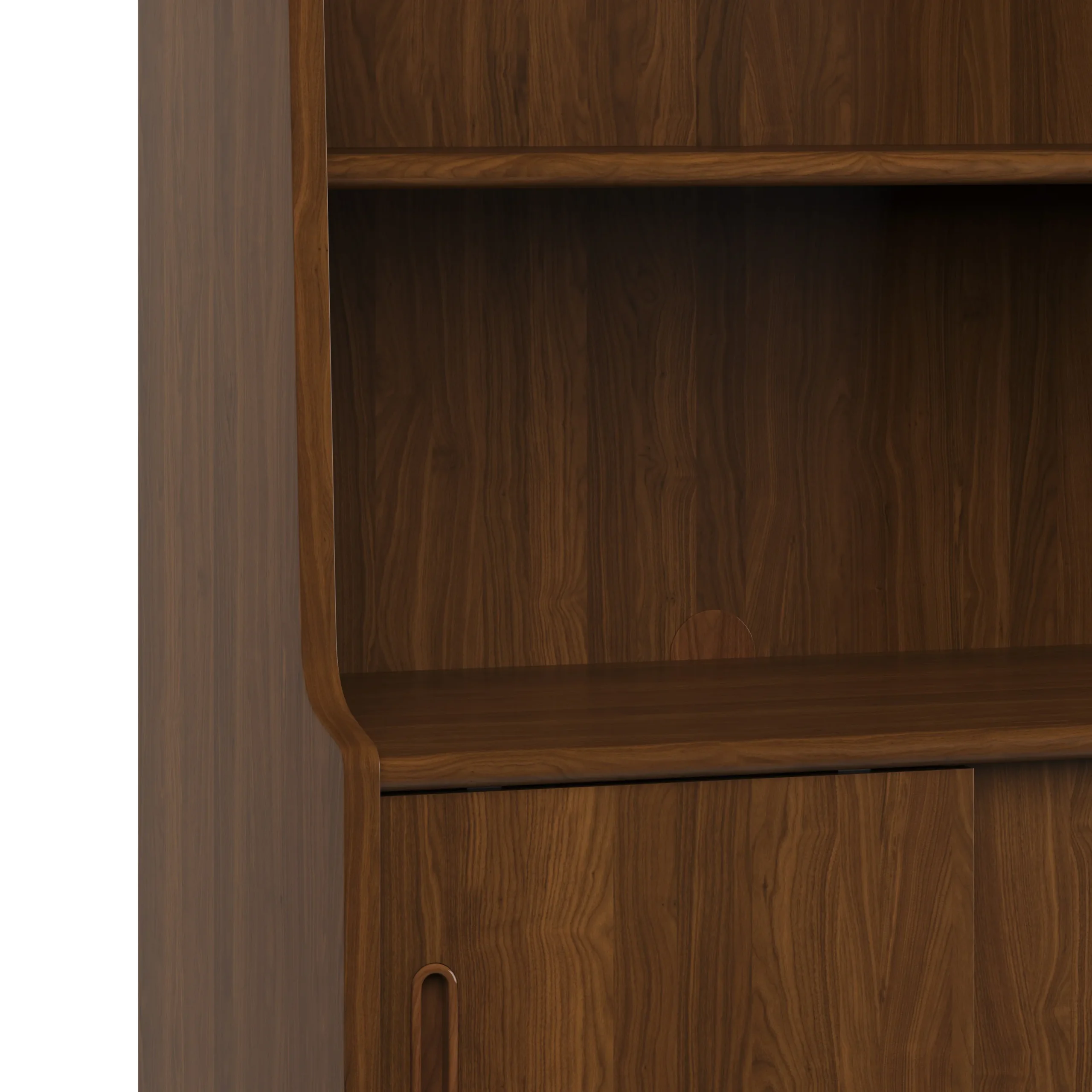Frances 36_ Bookcase with Storage - Walnut - Image 8