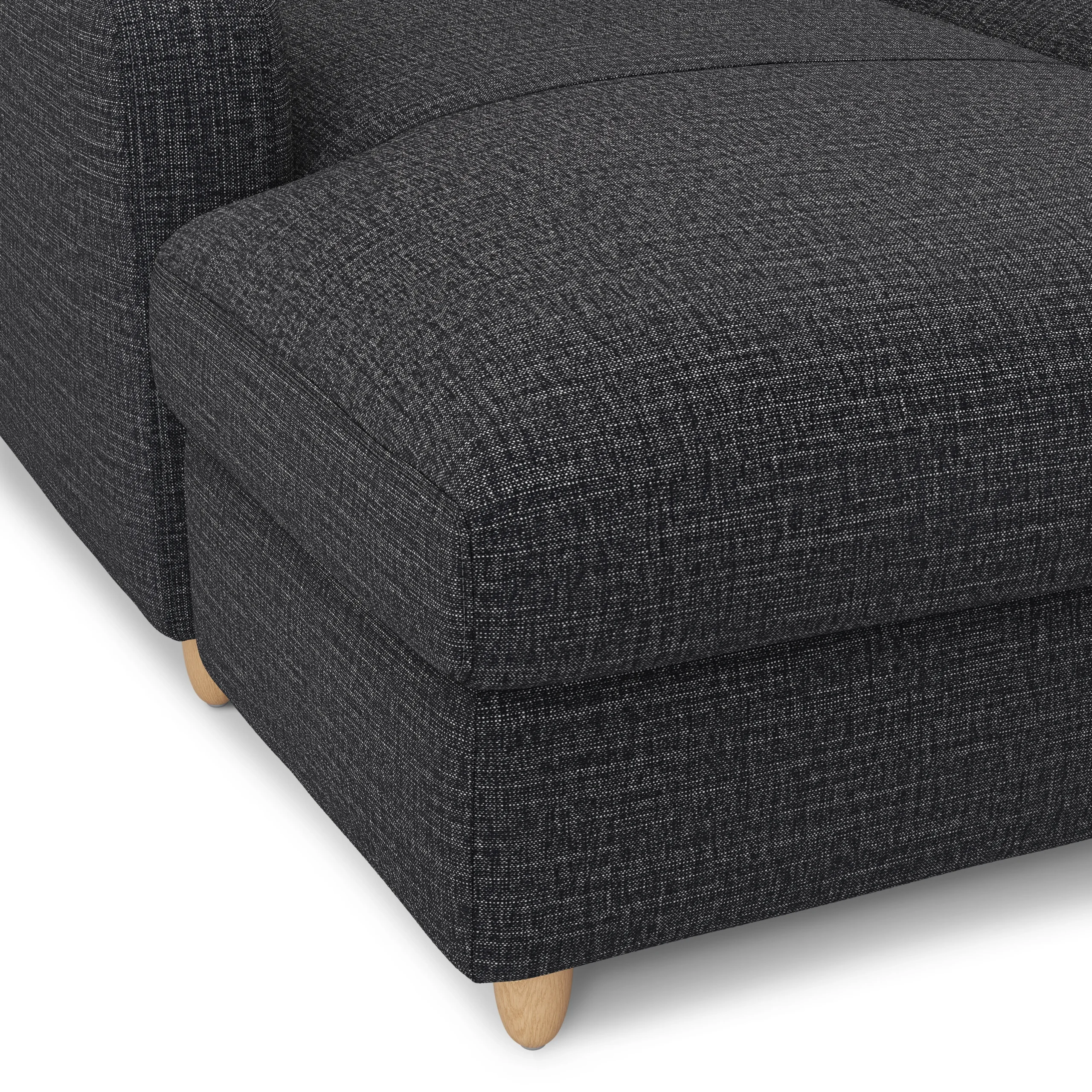 Vati 80_ Left Storage Sectional - Natural Oak and Napa Charcoal - Image 8