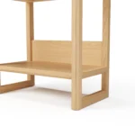 Lilya 23_ Shelving Unit, Narrow - White Oak
