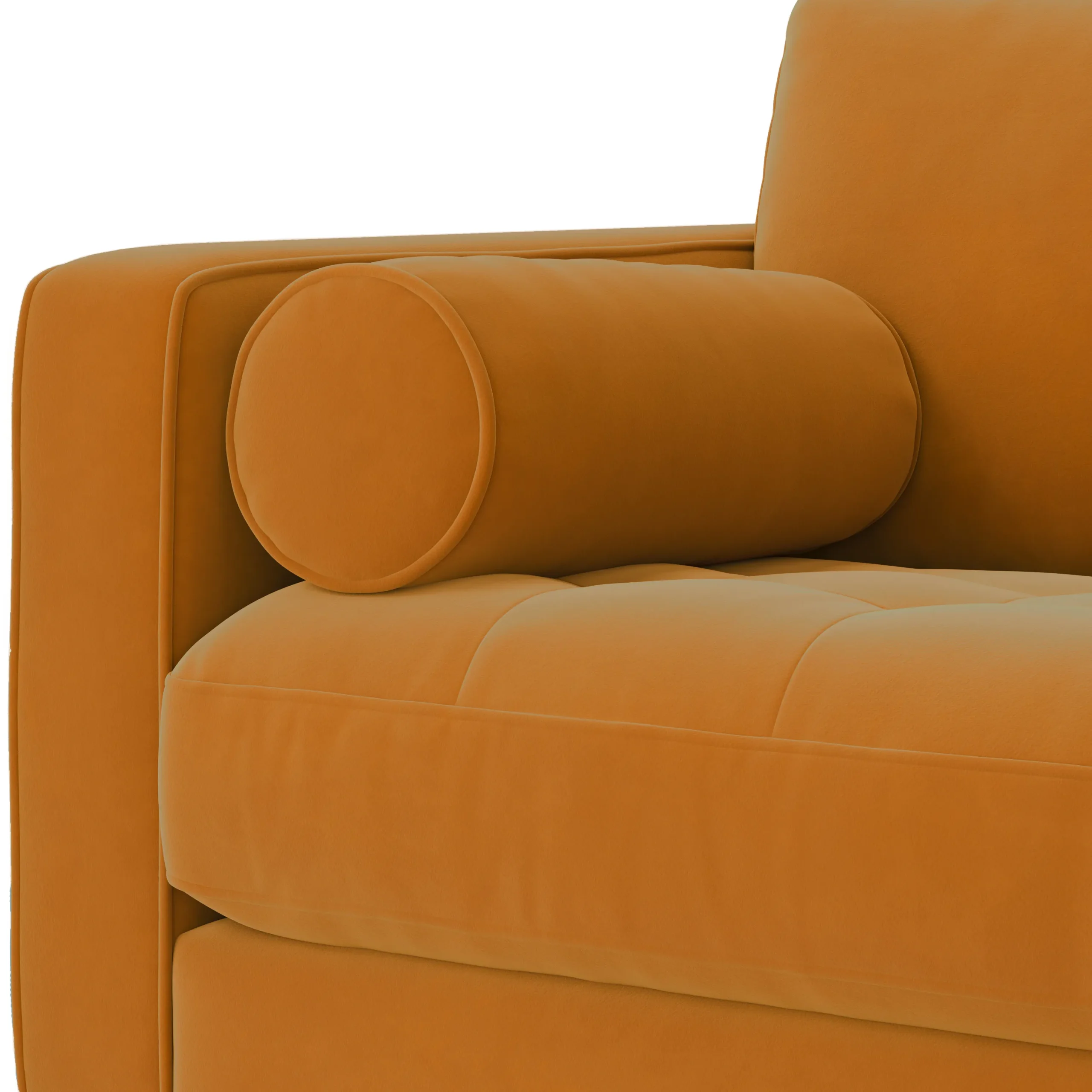 Sven 107_ Tufted Velvet Corner Sectional - Plush Pacific Ginger - Image 8