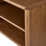 Torme 57_ Bookcase, Short - Smoked Oak