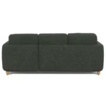 Vati 90.5_ Left Storage Sectional - Natural Oak and Green Wool Bouclé